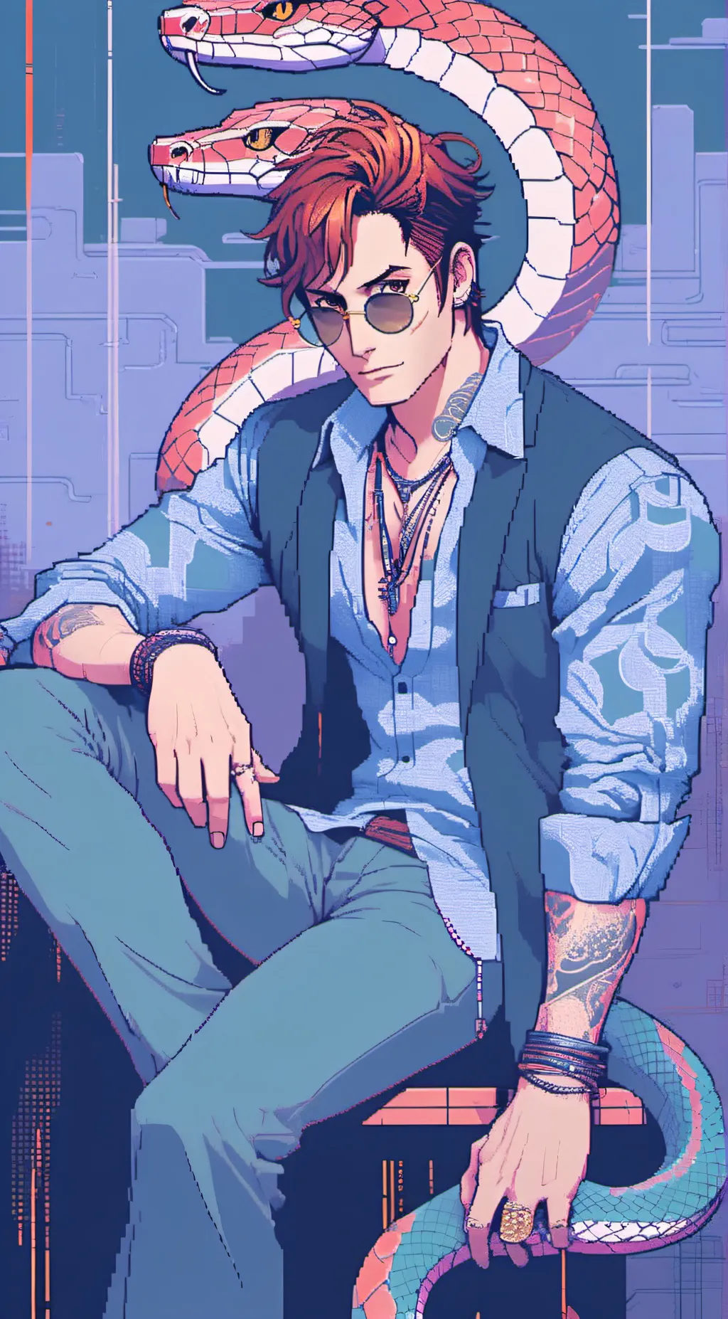 ai character: Anthony J Crowley. background
