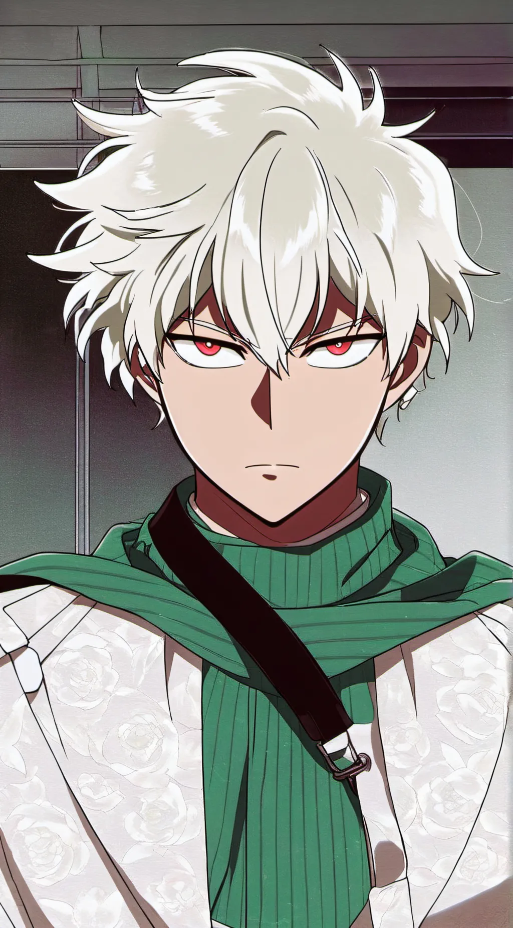 ai character: 🧡bakugo deku💚 background
