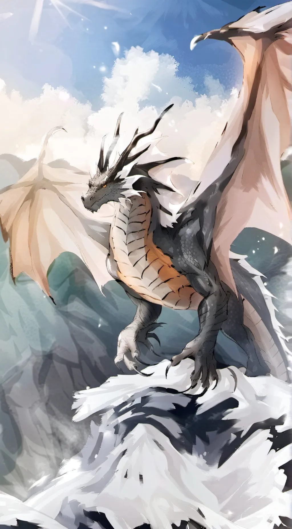 ai character: Crackle background