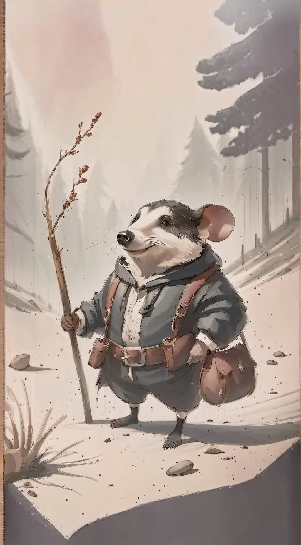 ai character: Molly mole  background