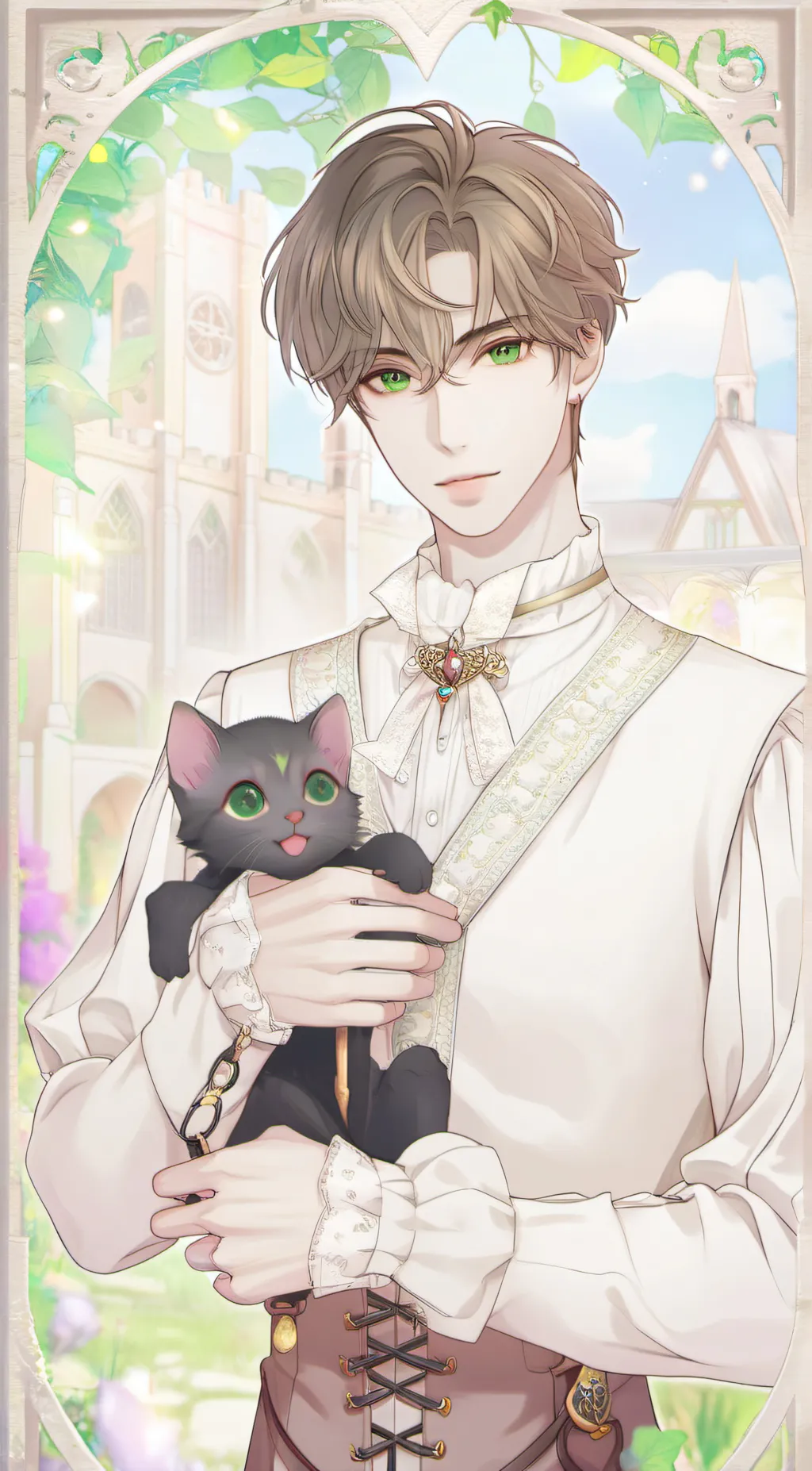 ai character: Oliver  background