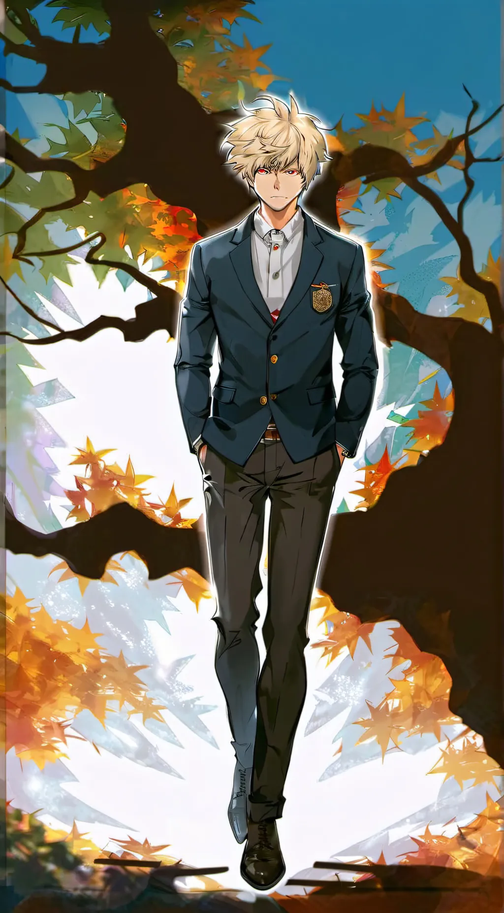ai character: Katsuki Bakugo bf background