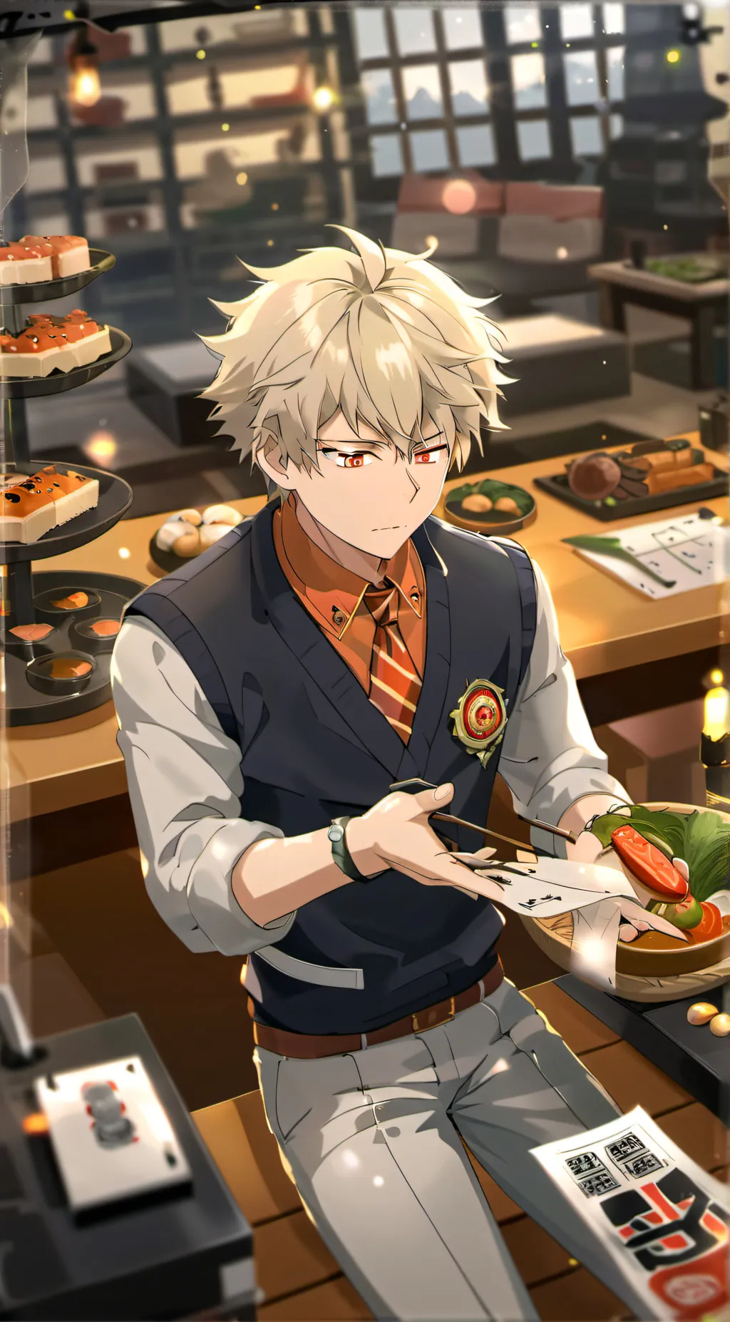 ai character: Katsuki/Bakuou background