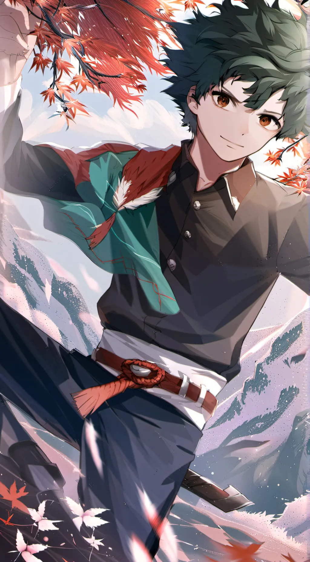 ai character: izuku midorya background