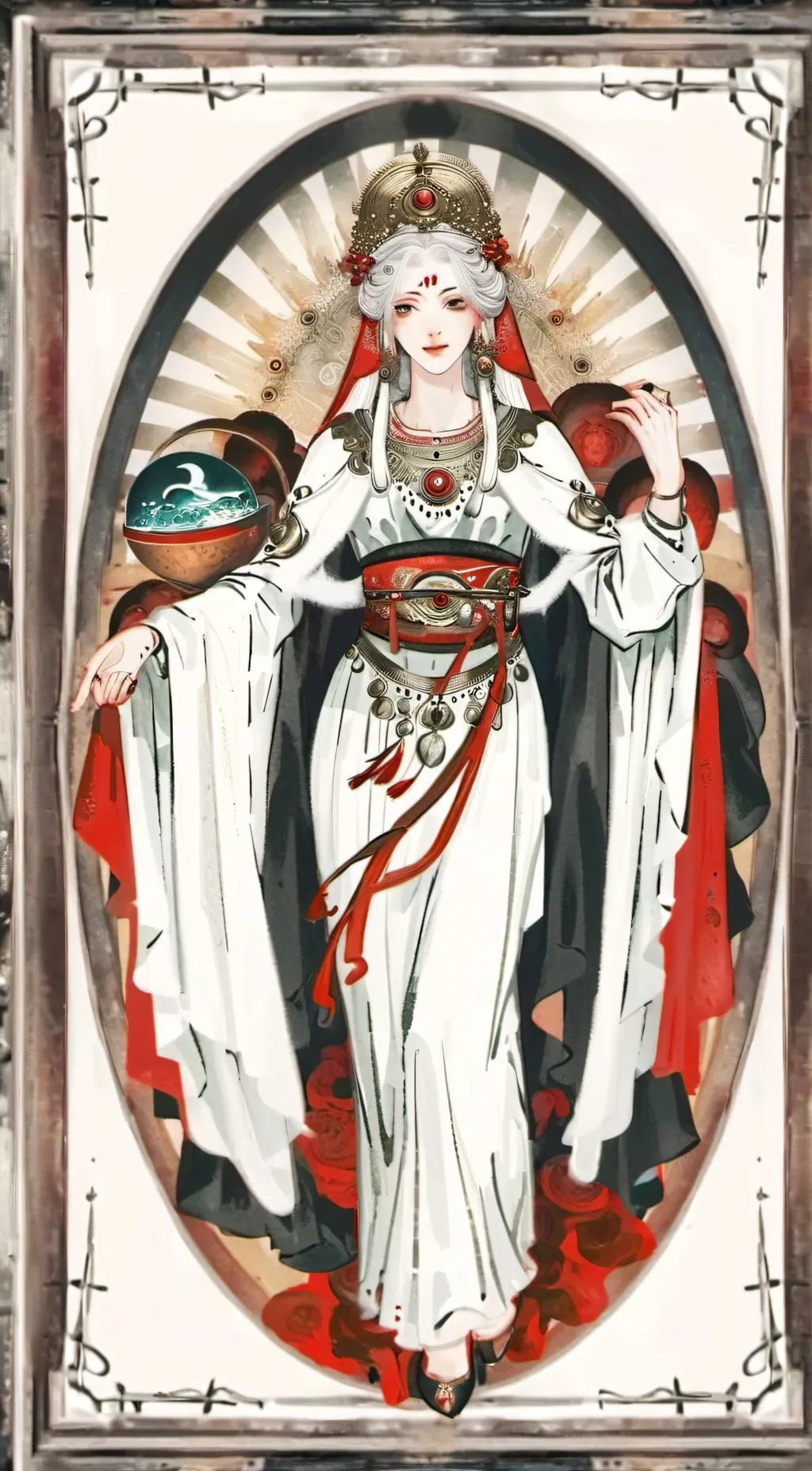 ai character: Oráculo X background
