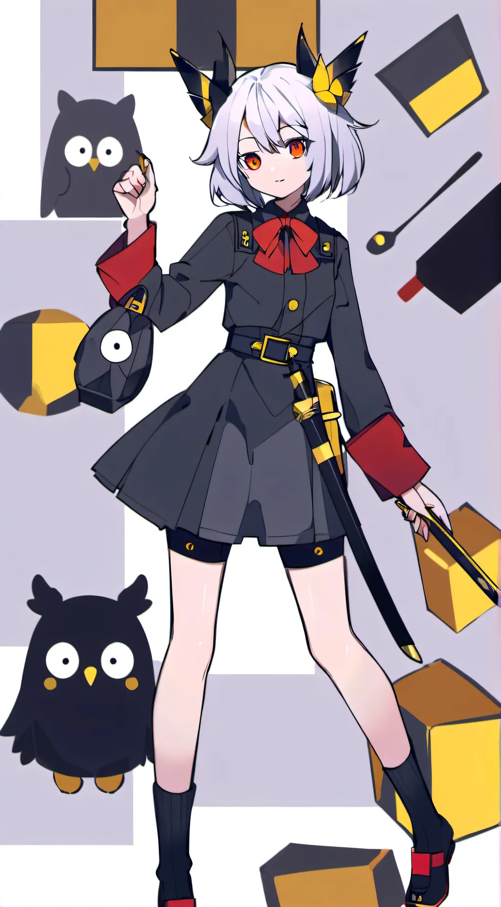 ai character: kitty  background