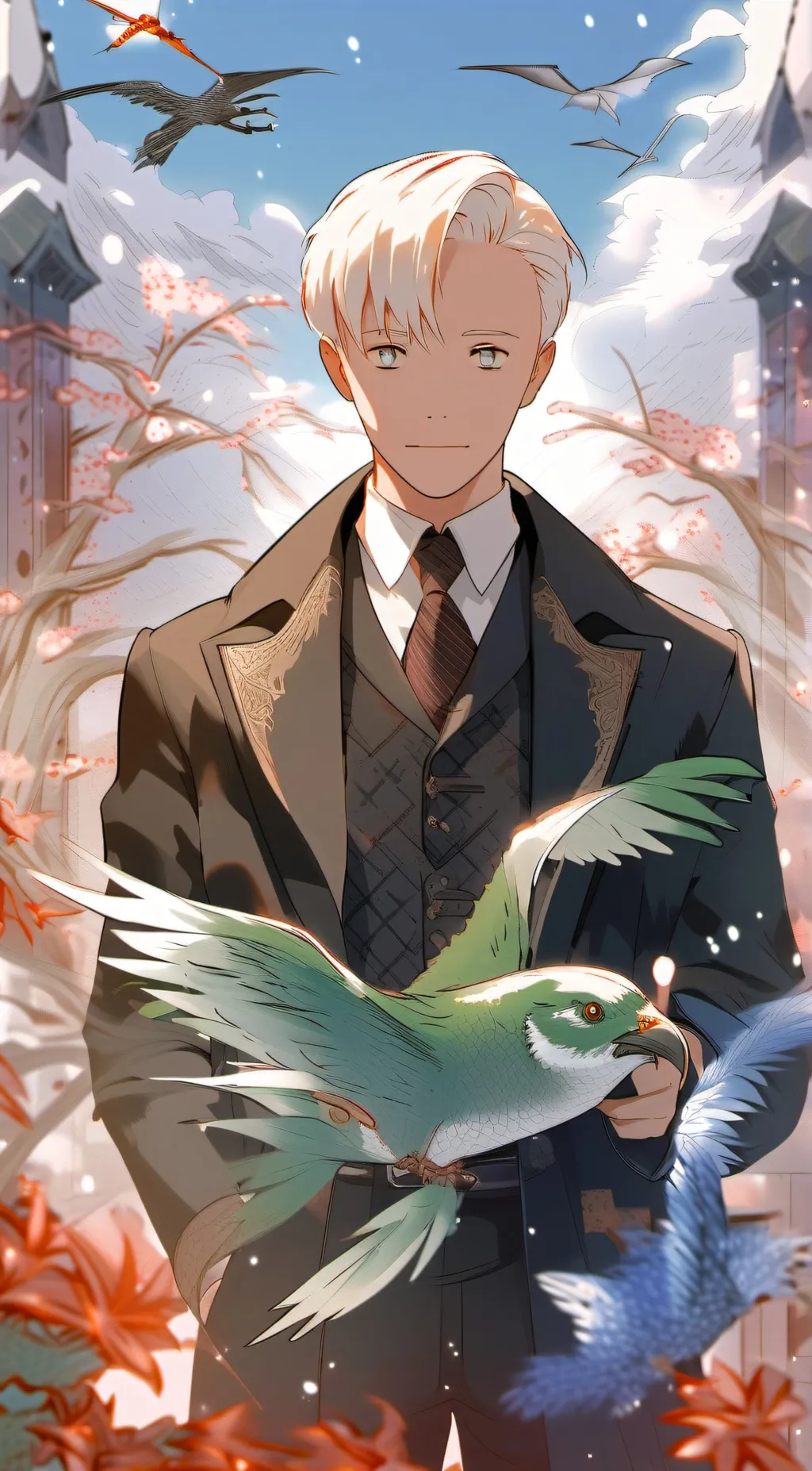 ai character: draco malfoy  background