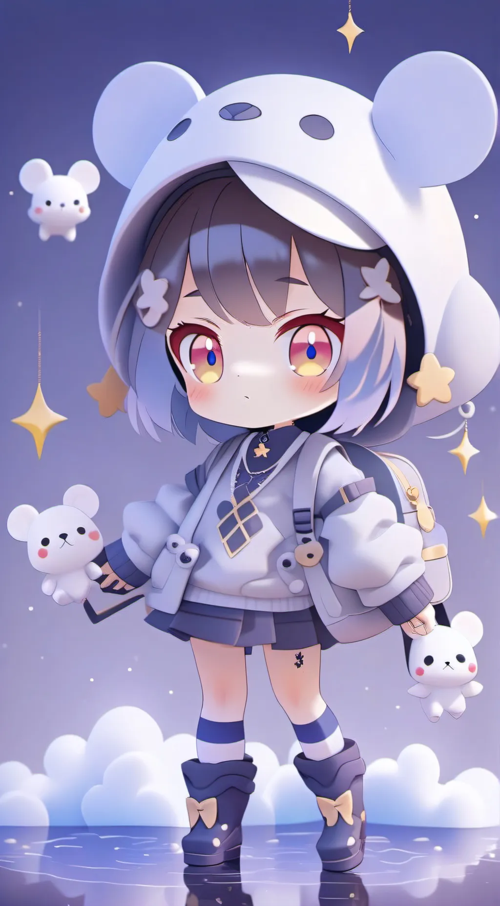 ai character: Cute pomni background