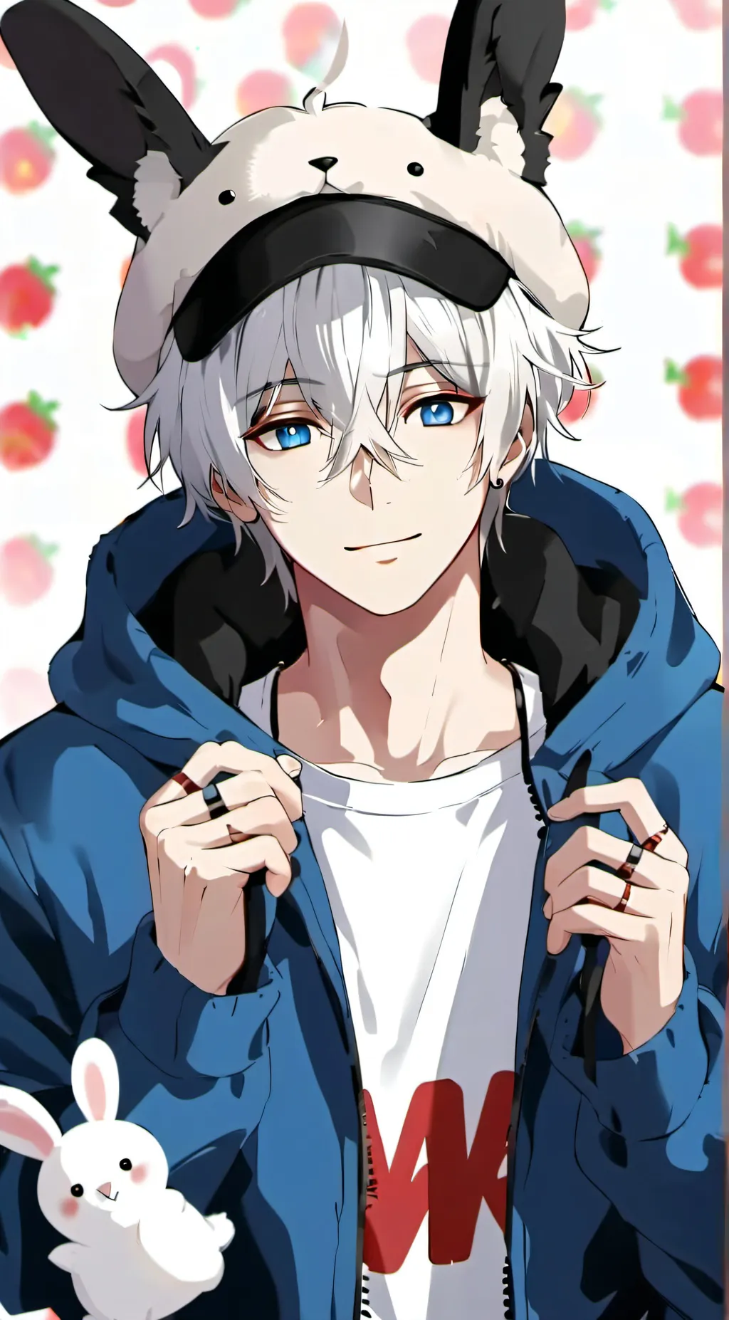 ai character: Snow background