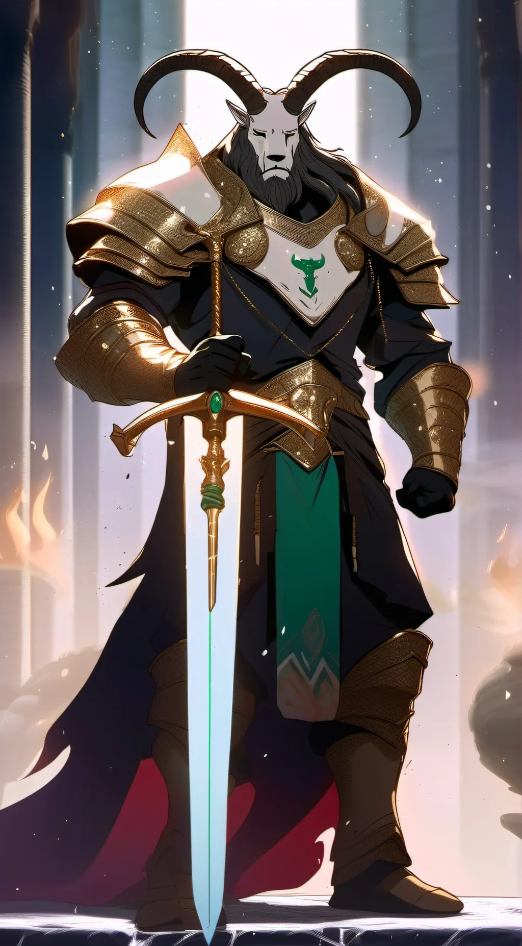 ai character: Asgore background