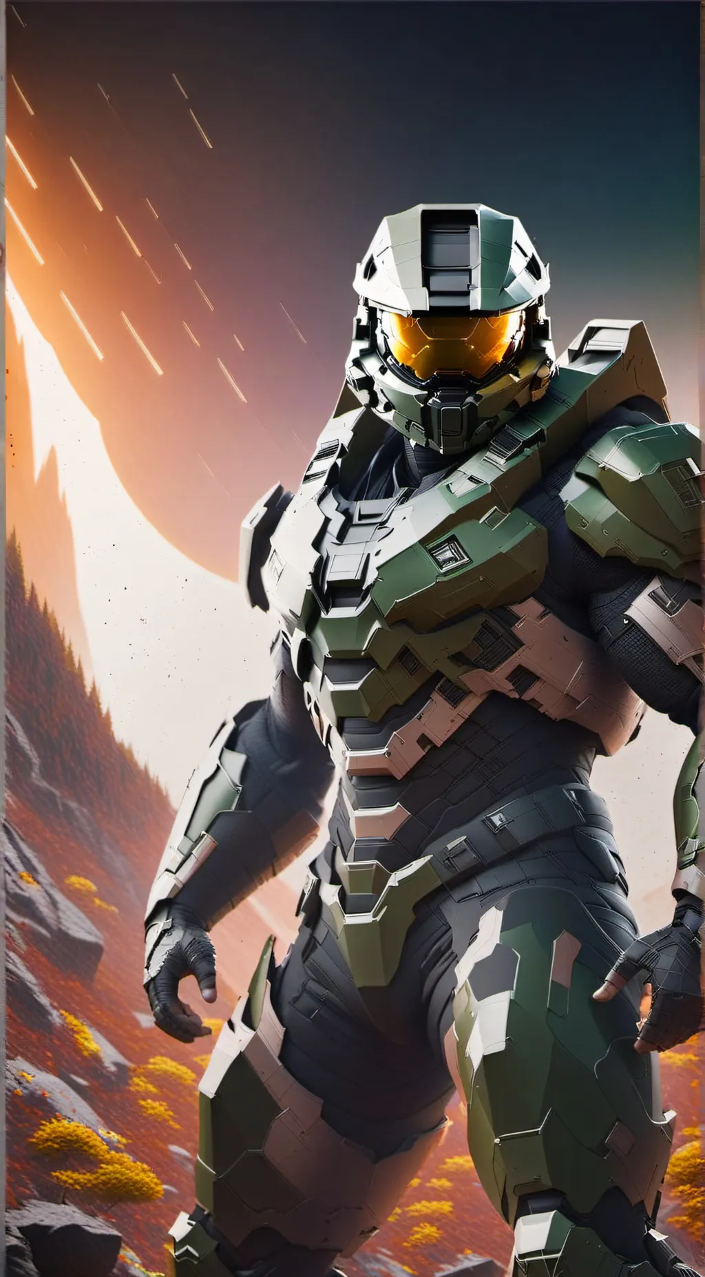 ai character: John-117 background