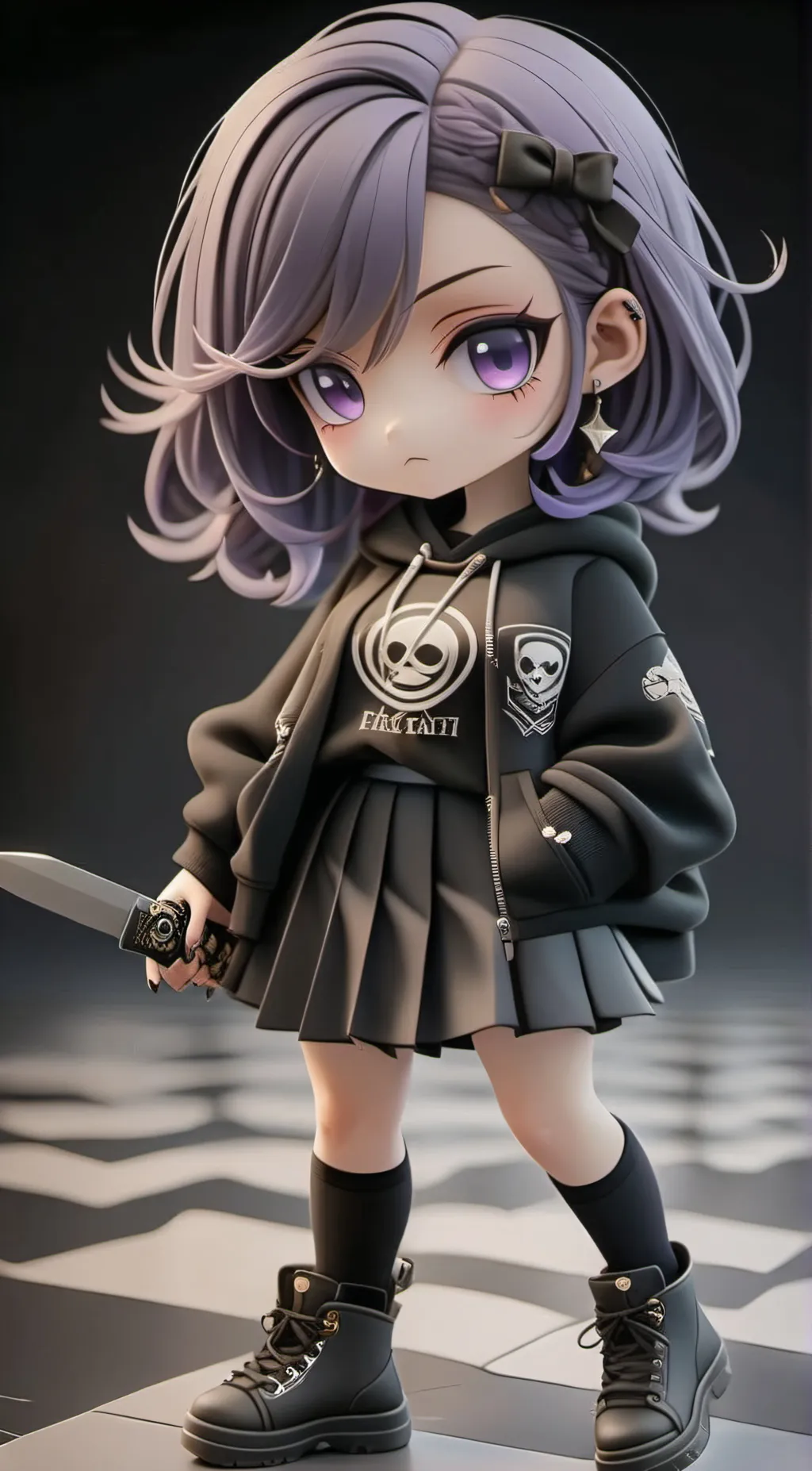 ai character: 🖤 MHA and FNAF 💜 background