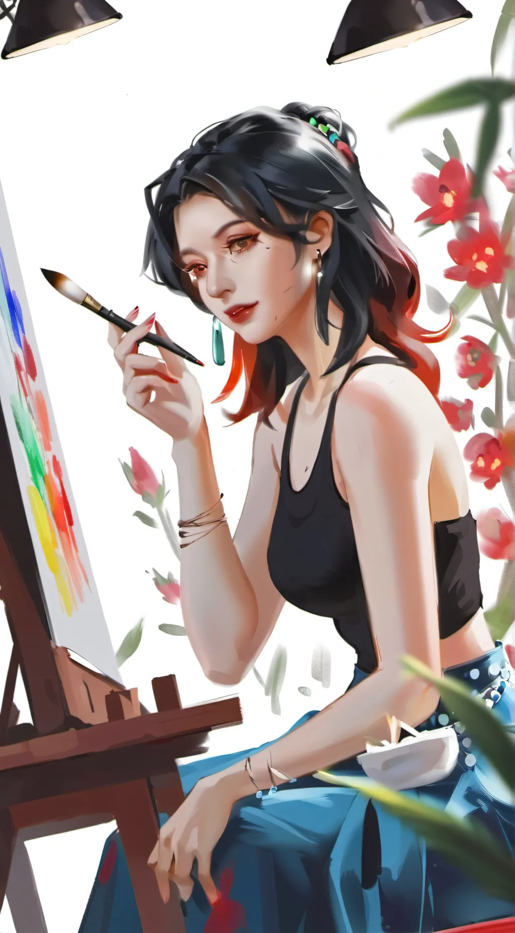 ai character: Bloom background