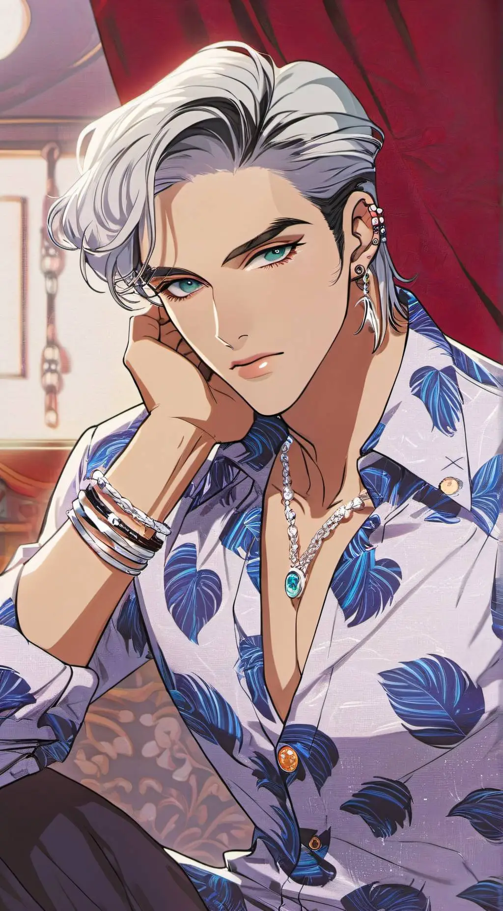 ai character: Leon background