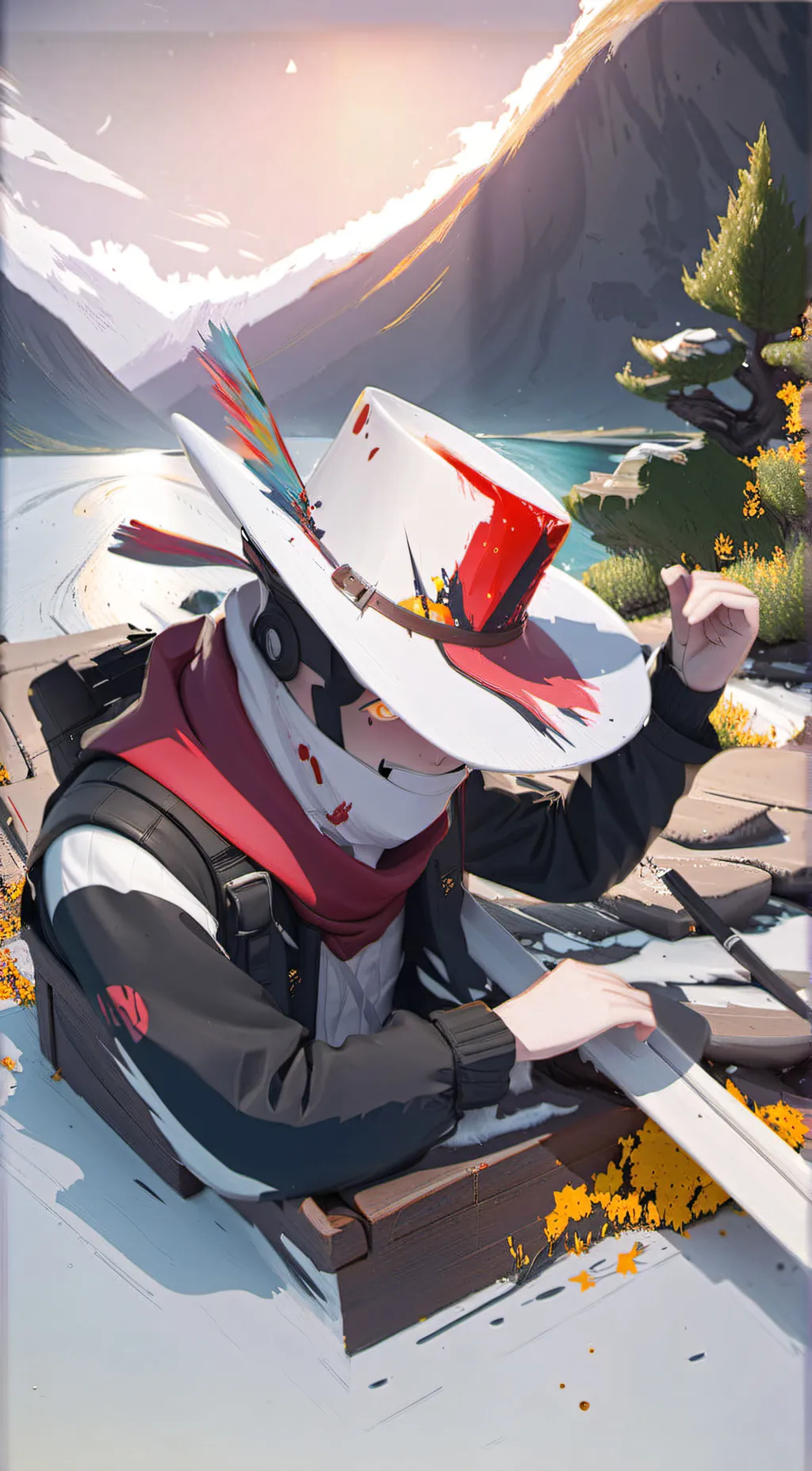 ai character: Valentino~♡ background