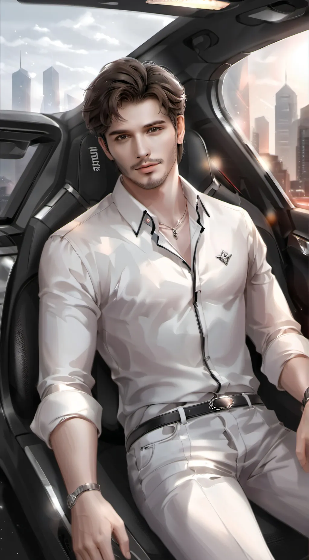 ai character: Leo background