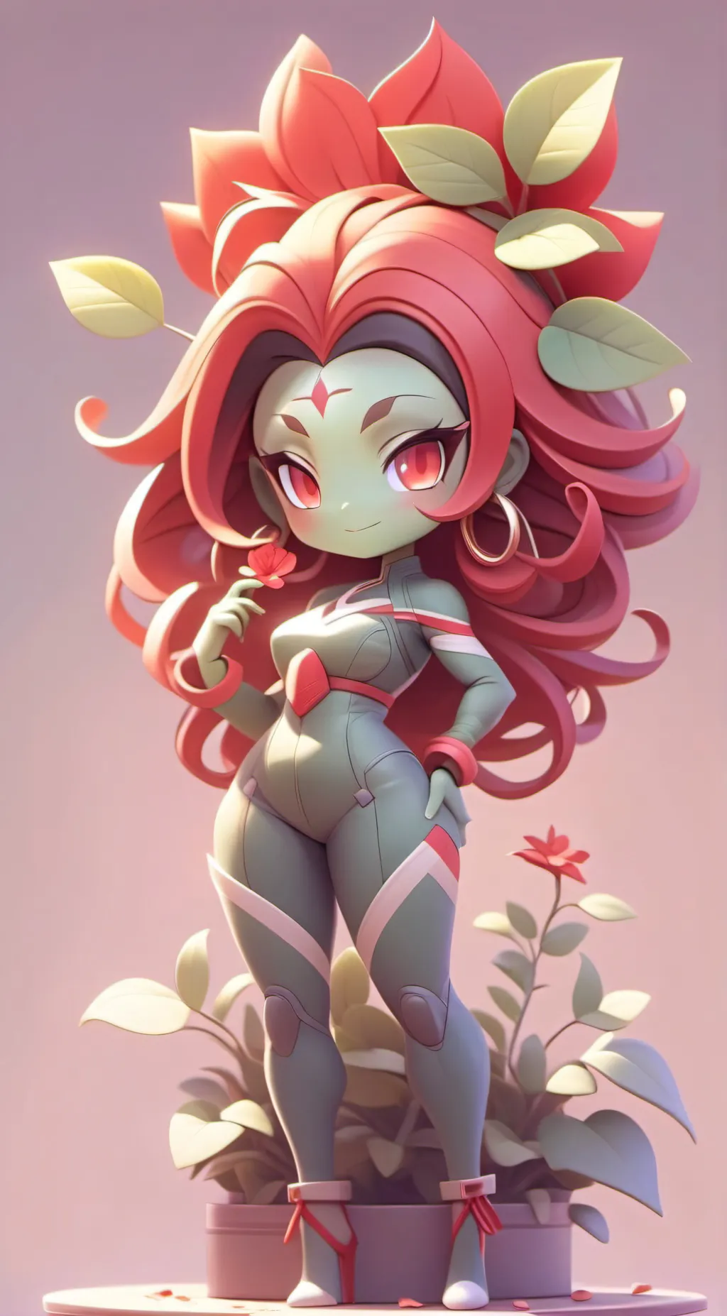 ai character: Flora background