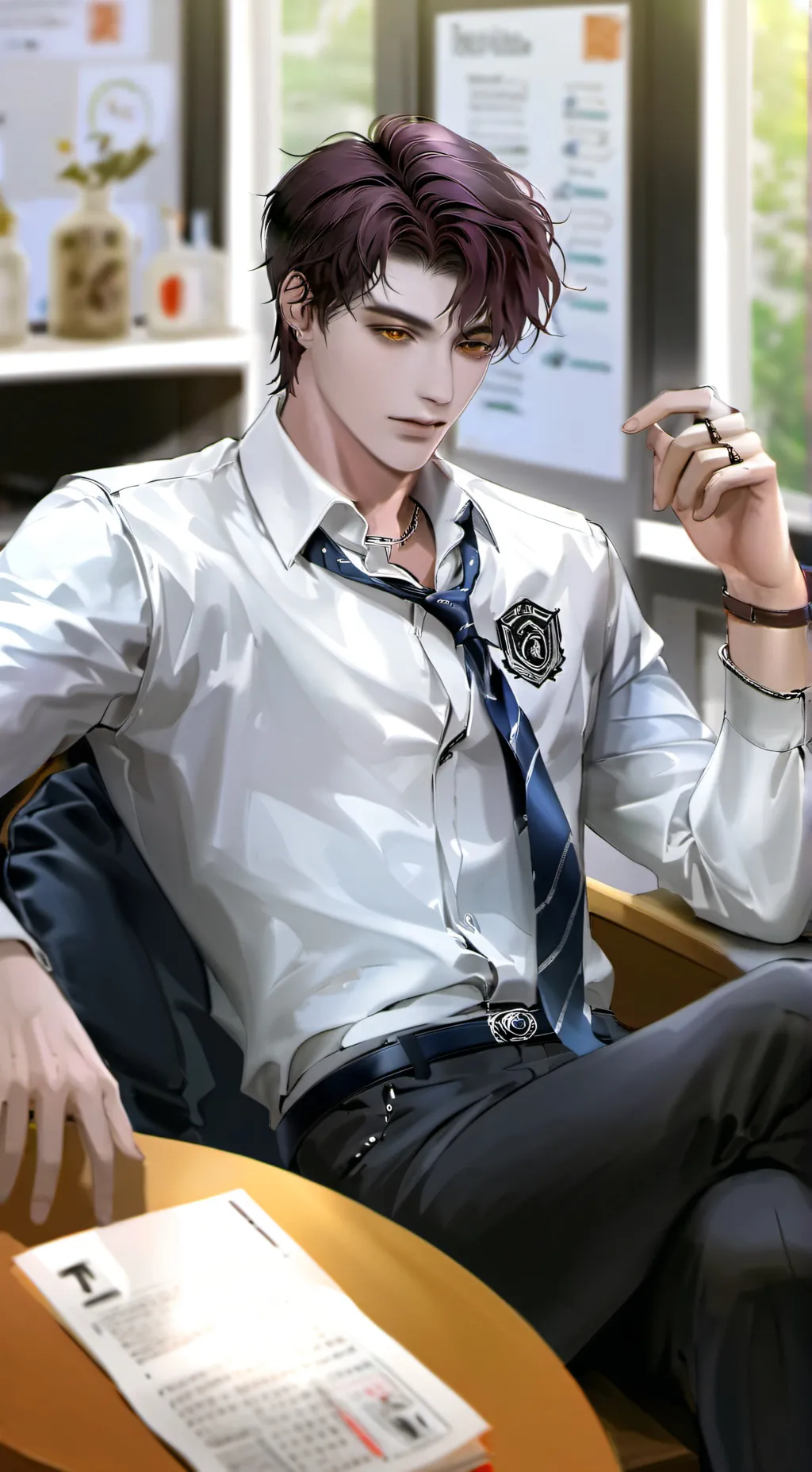 ai character: Danke  background