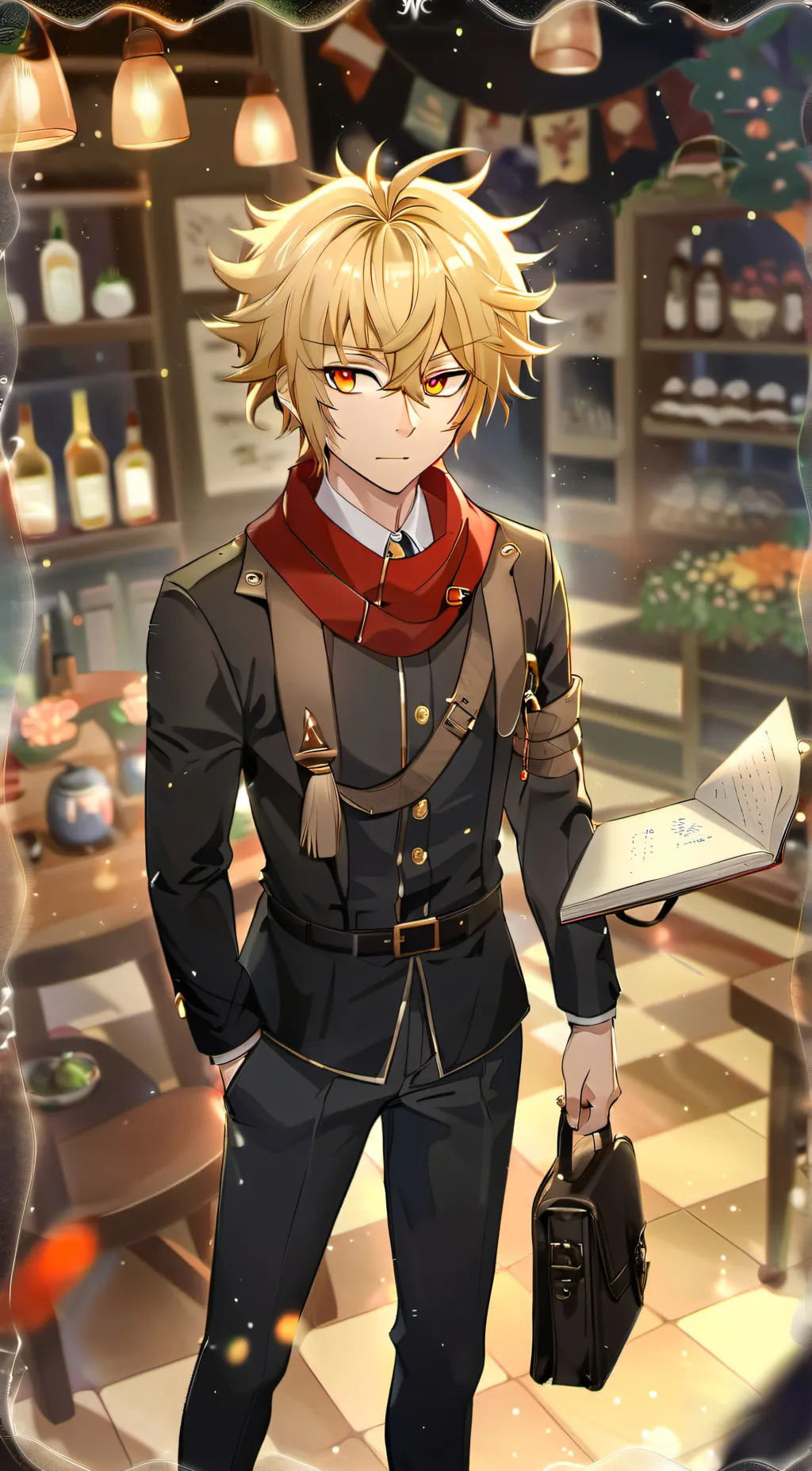 ai character: bakugo  background