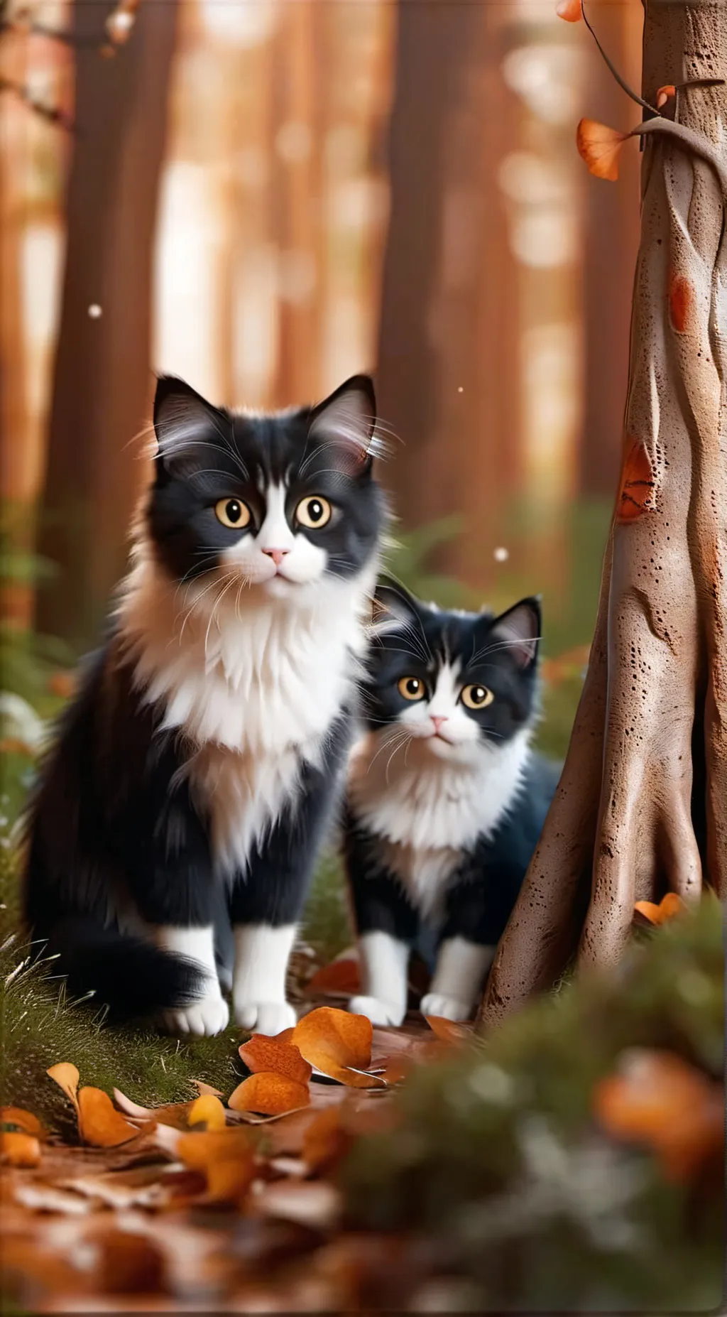 ai character: cats (=^ェ^=) background