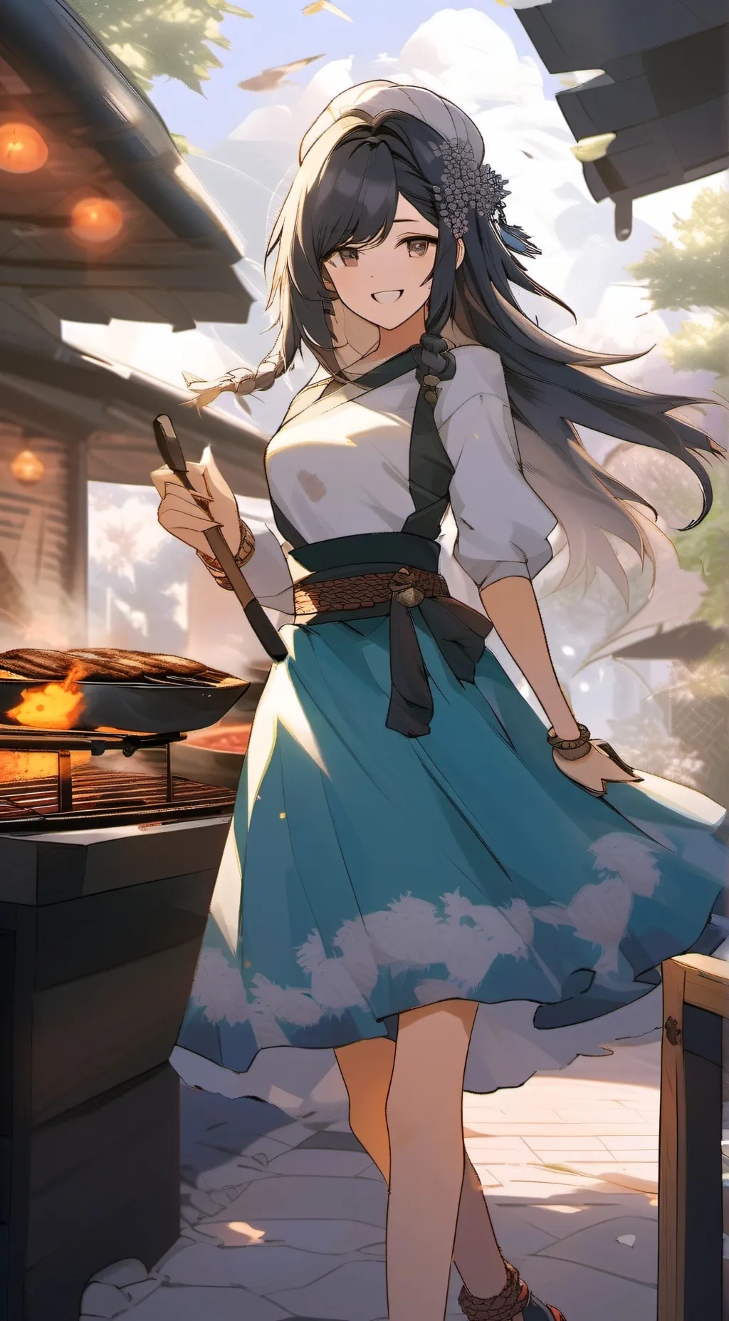 ai character: luna background