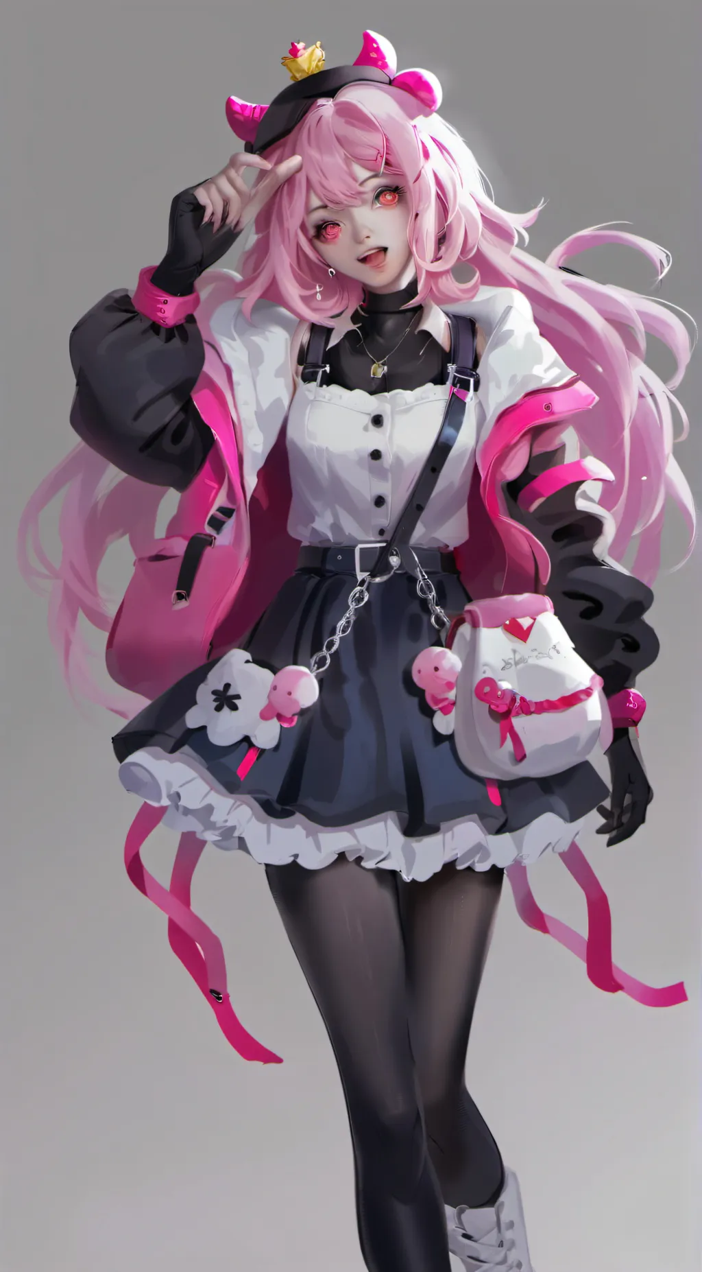 ai character: Kissy kissy  background