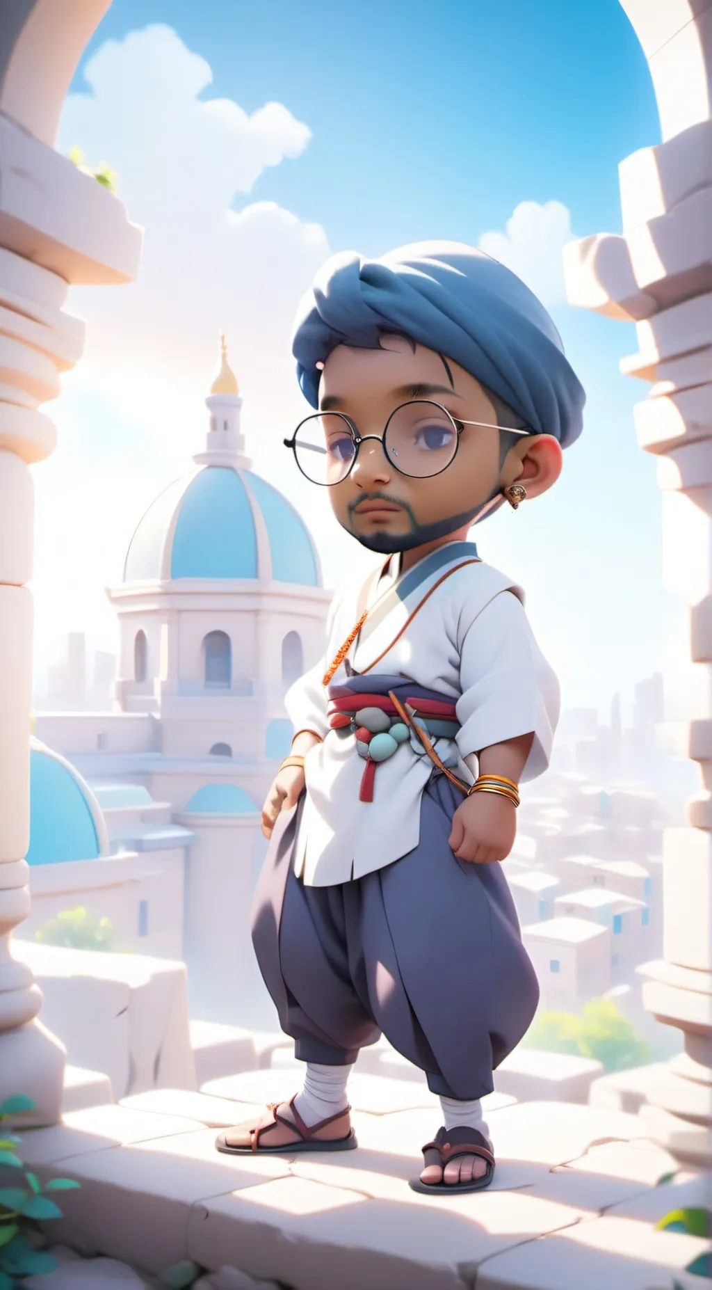 ai character: Azad background