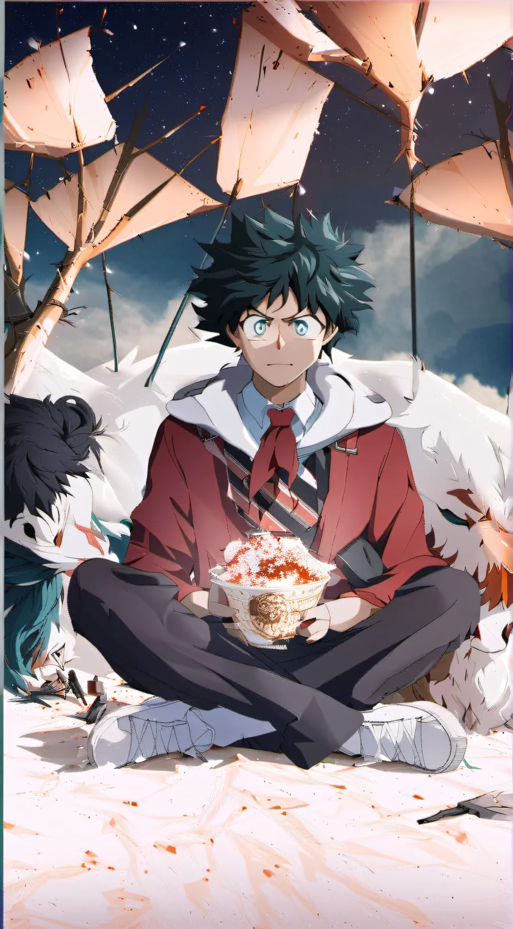 ai character: Deku background
