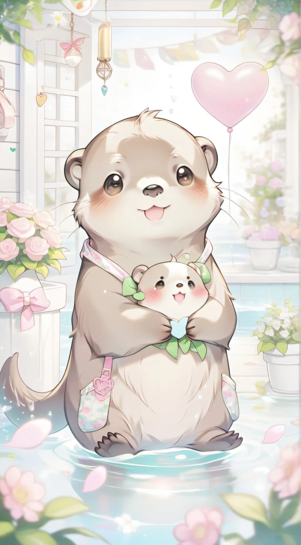 ai character: Lucy the otter background