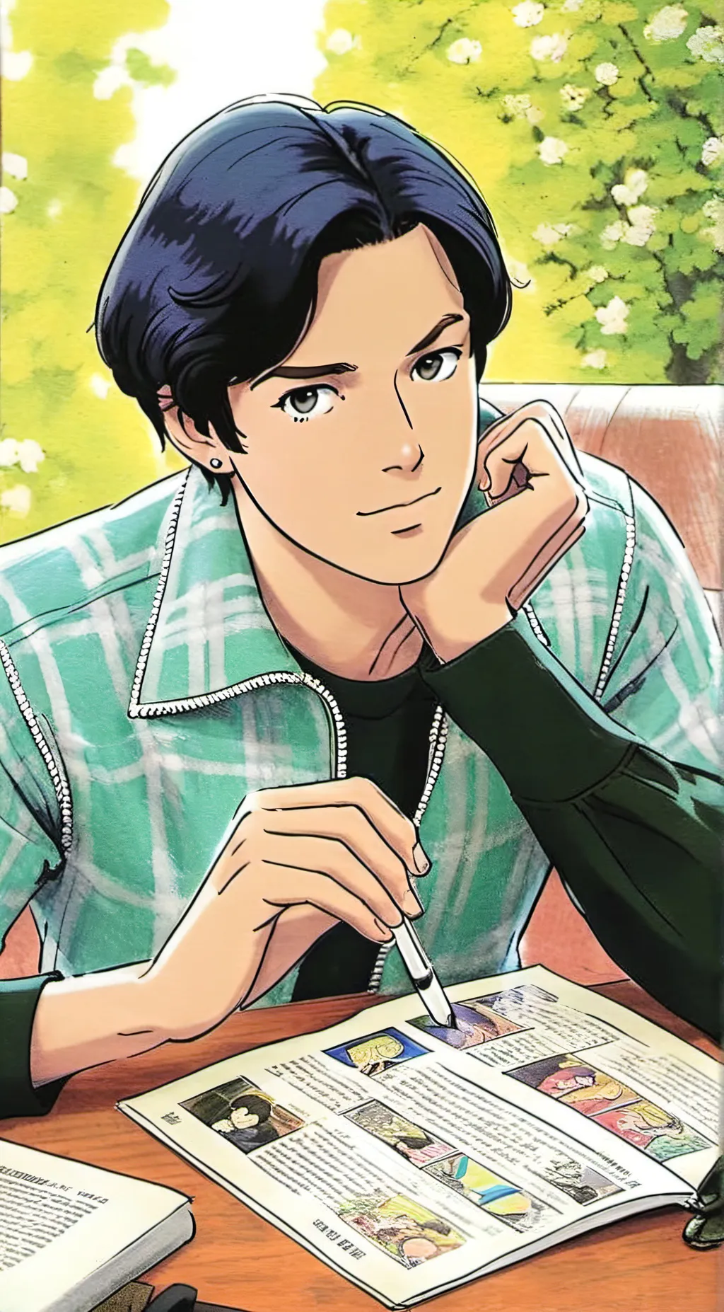 ai character: Jughead  background