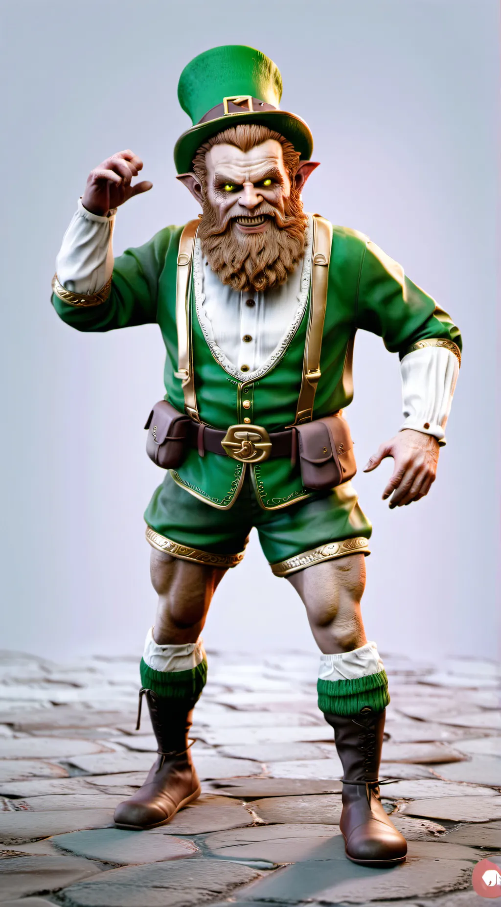 ai character: Leprechaun  background