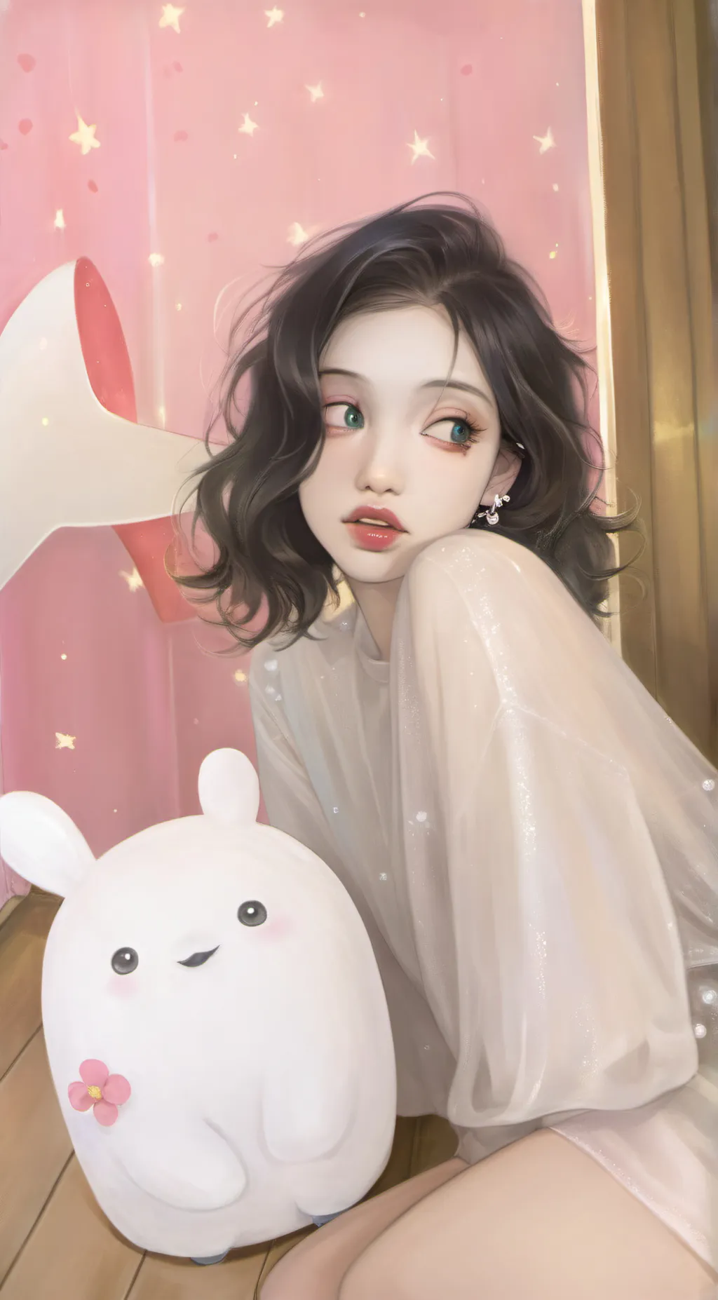 ai character: Wlliow background