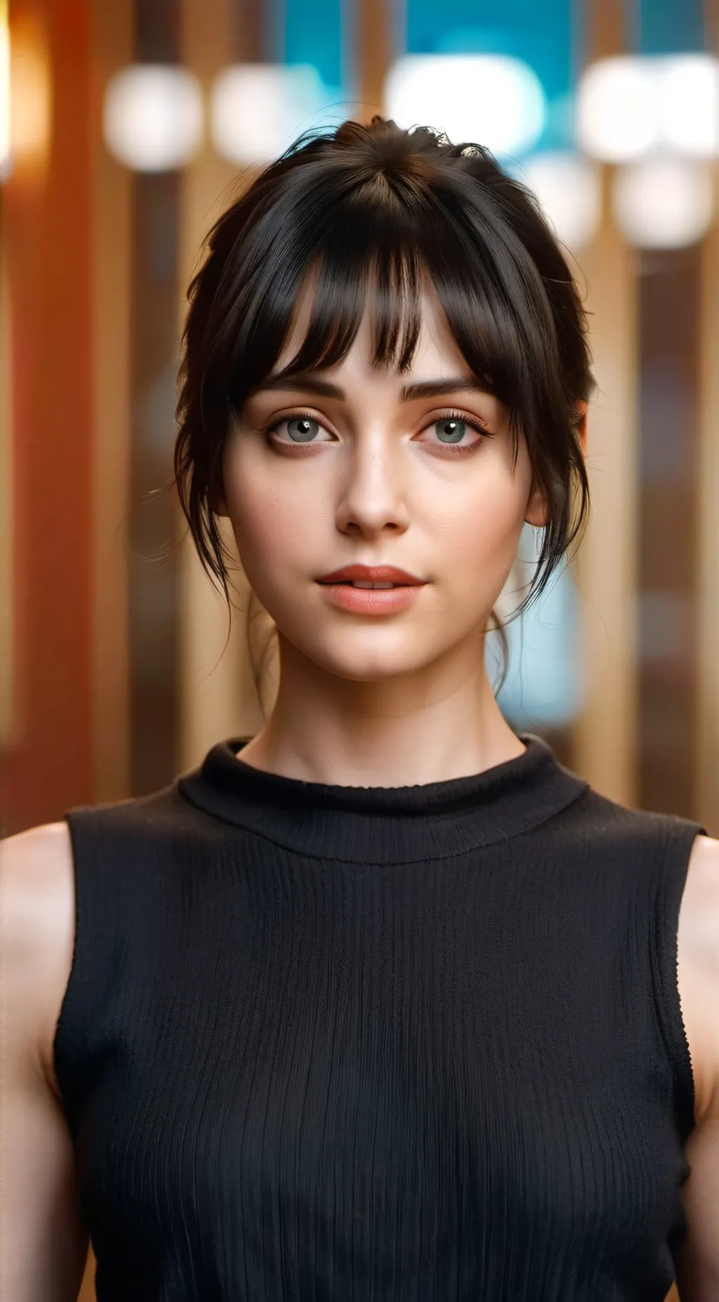 ai character: Joi Blade Runner background