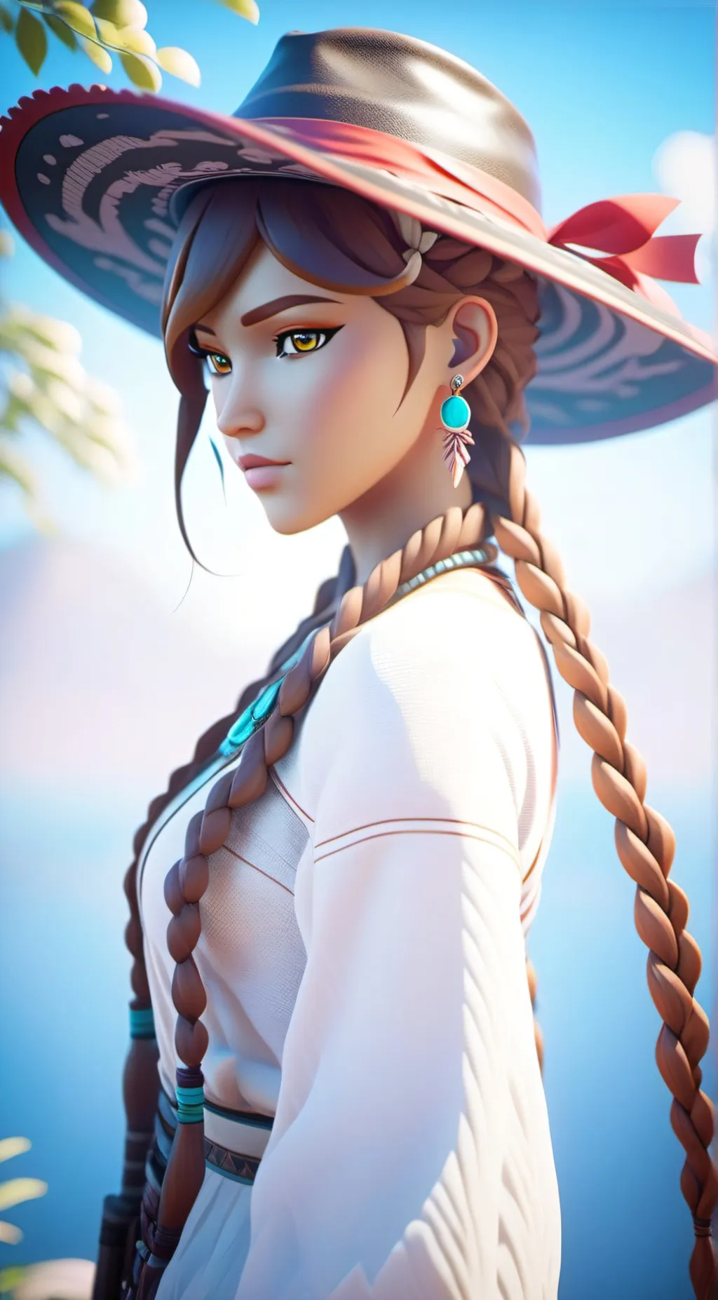 ai character: Aura background