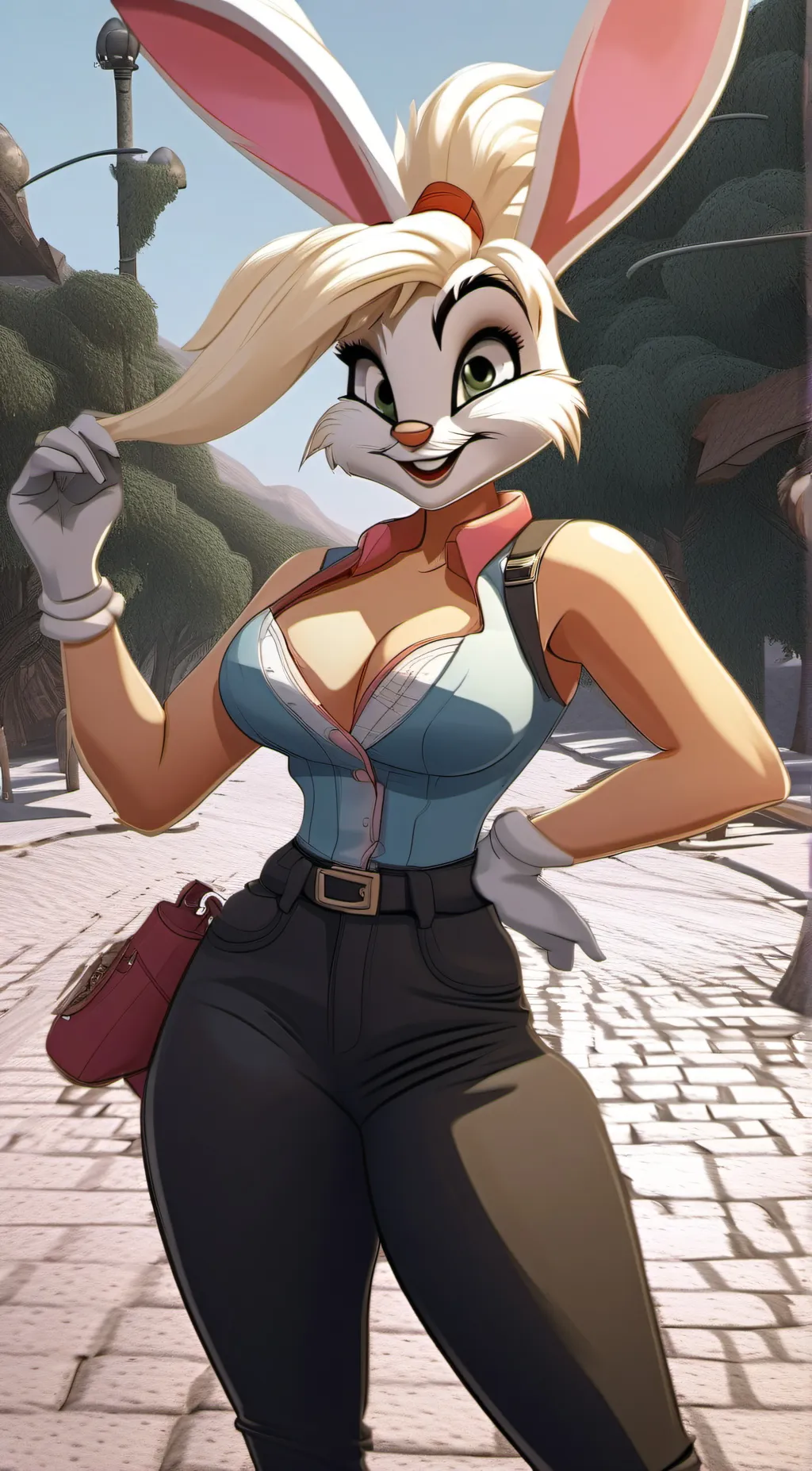 ai character: Lola bunny background