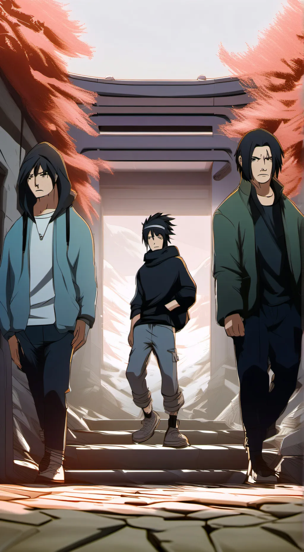 ai character: Sasuke uchiha  background