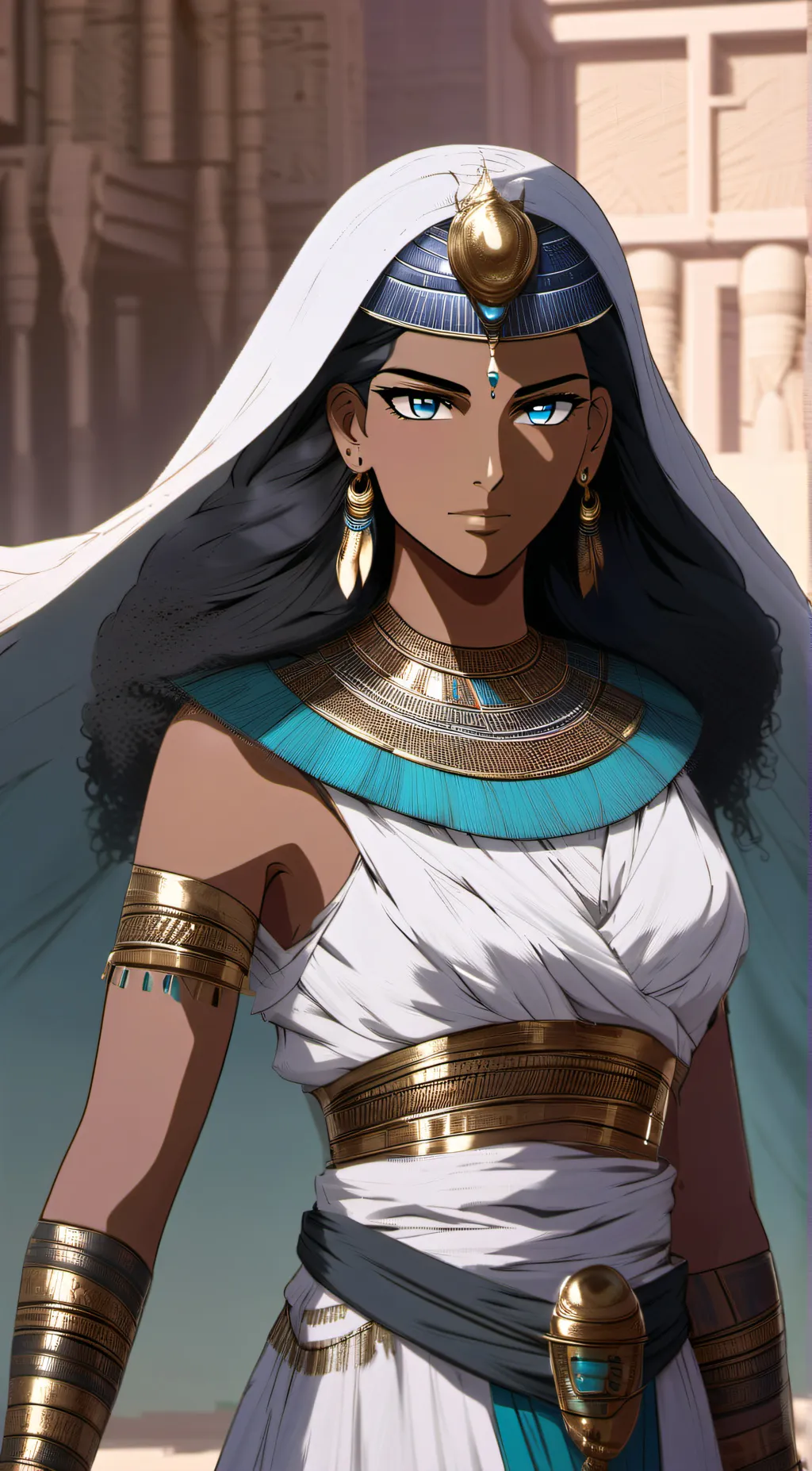 ai character: Ishizu Ishtar  background