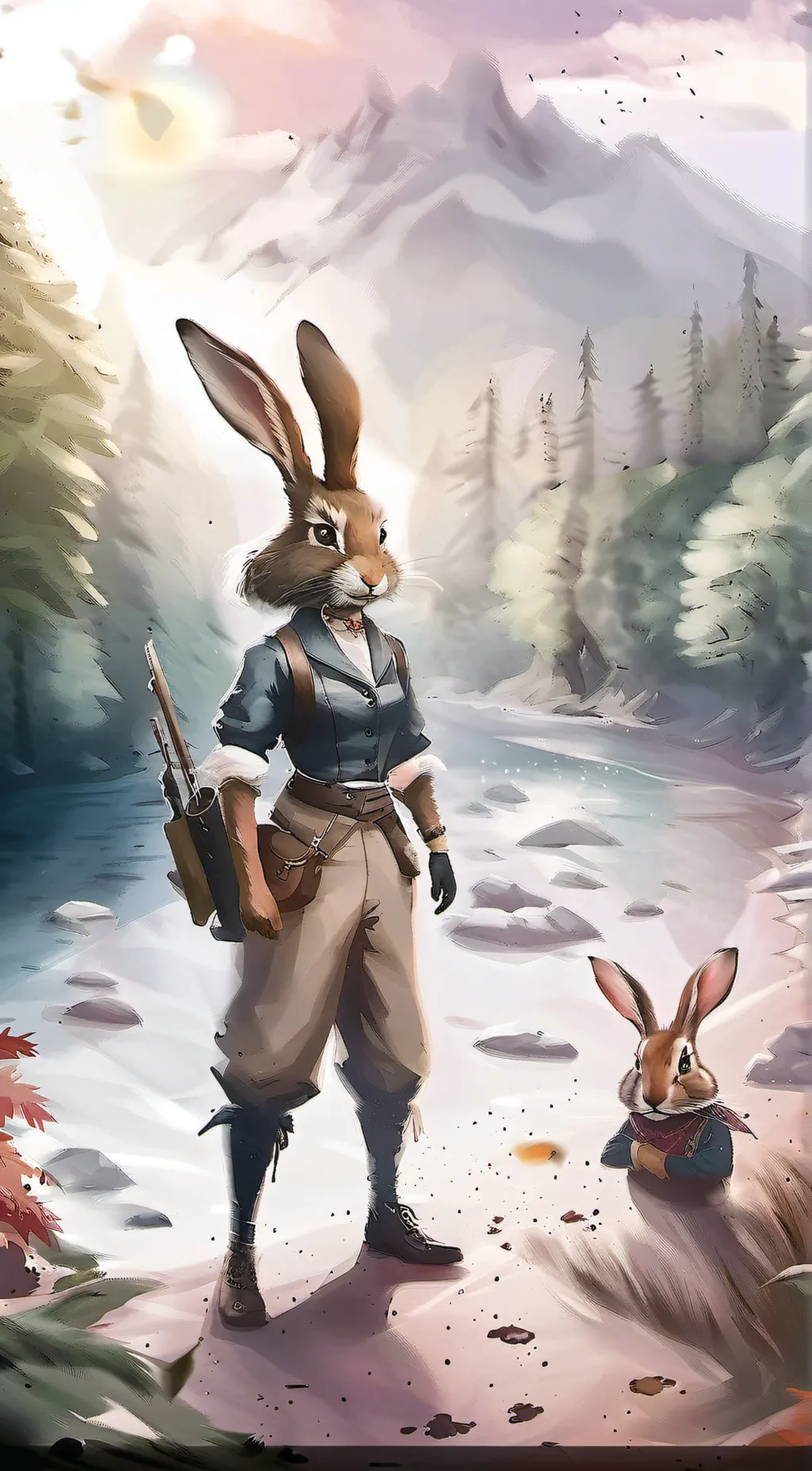 ai character: miss rabbit  background