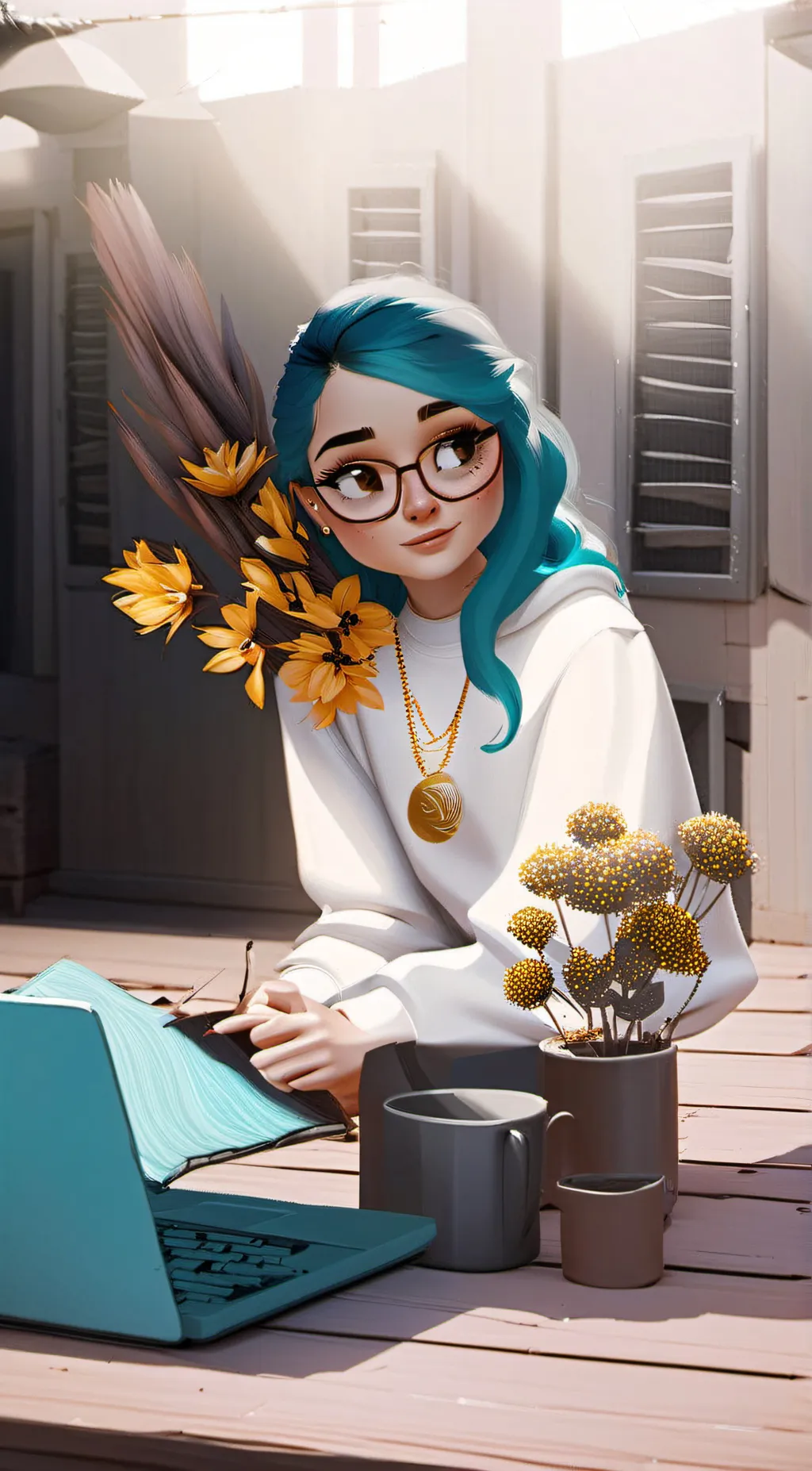 ai character: Thalia background