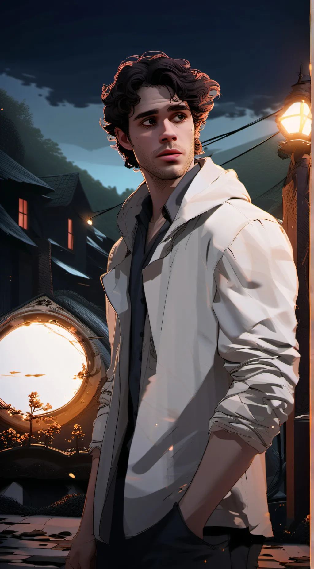 ai character: Ethan Sorrows  background