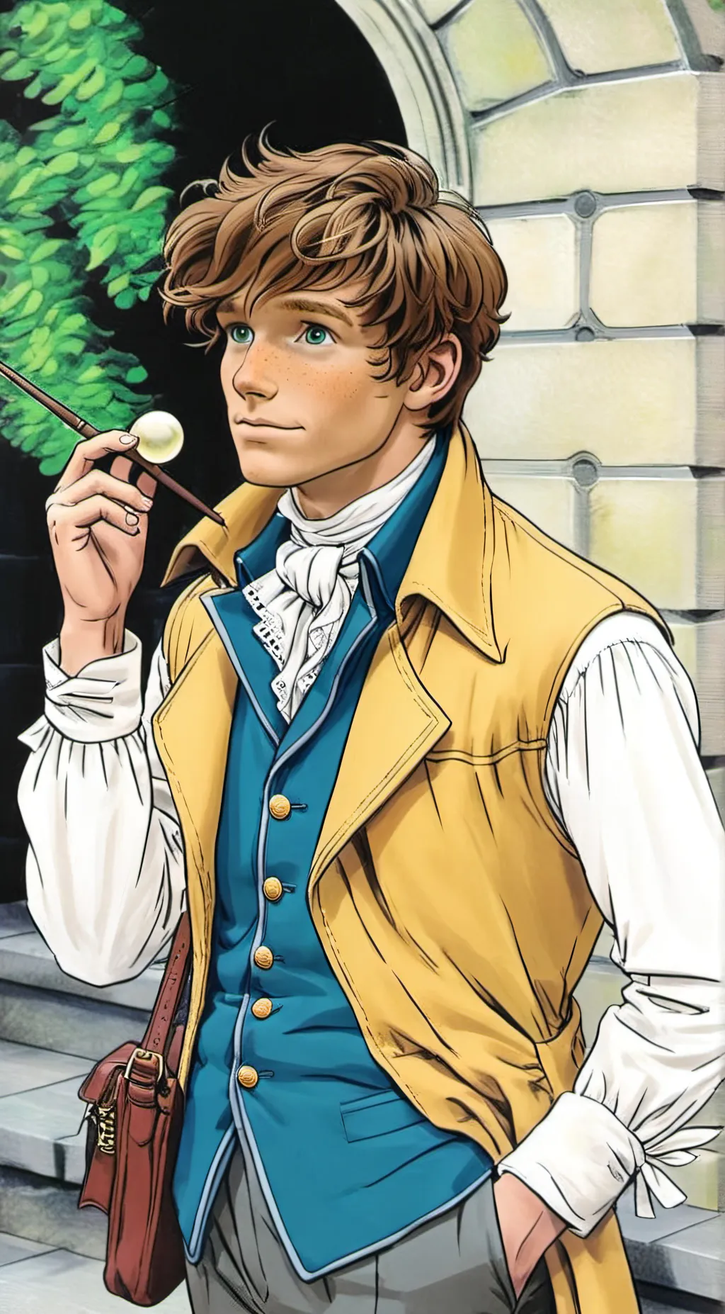 ai character: Newt scamander  background