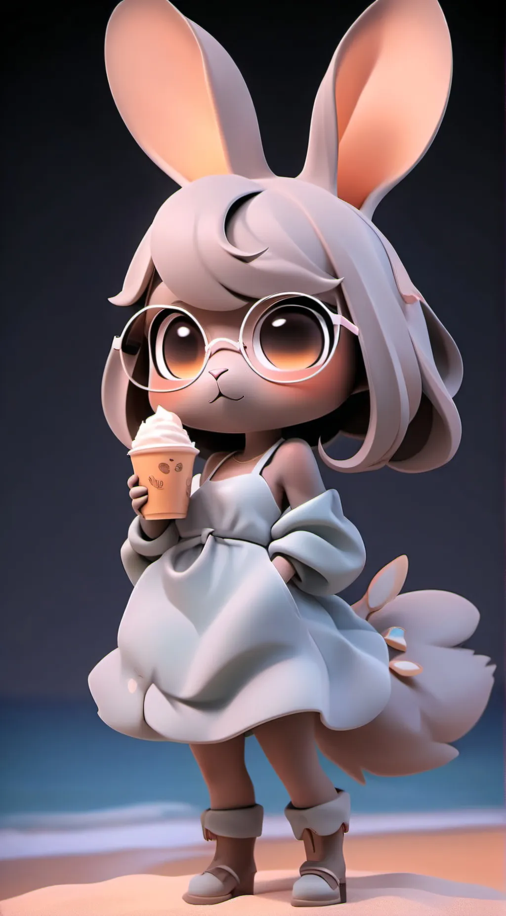 ai character: Annette  background