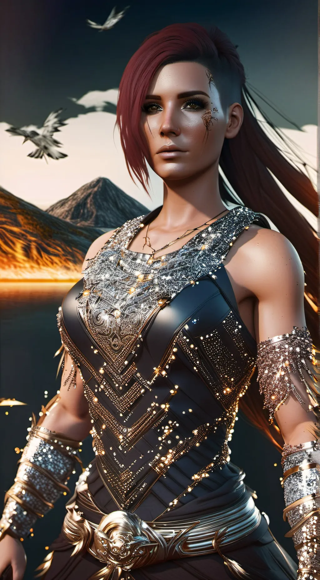 ai character: V (female) background