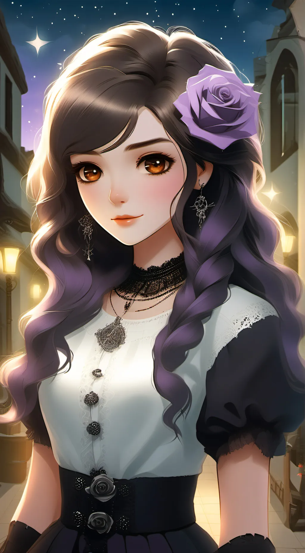 ai character: Luna background