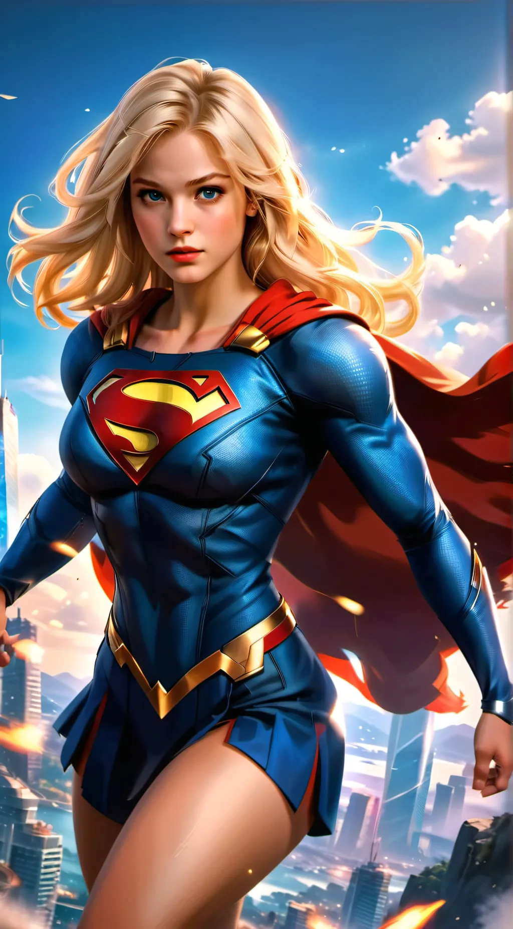 ai character: Supergirl  background