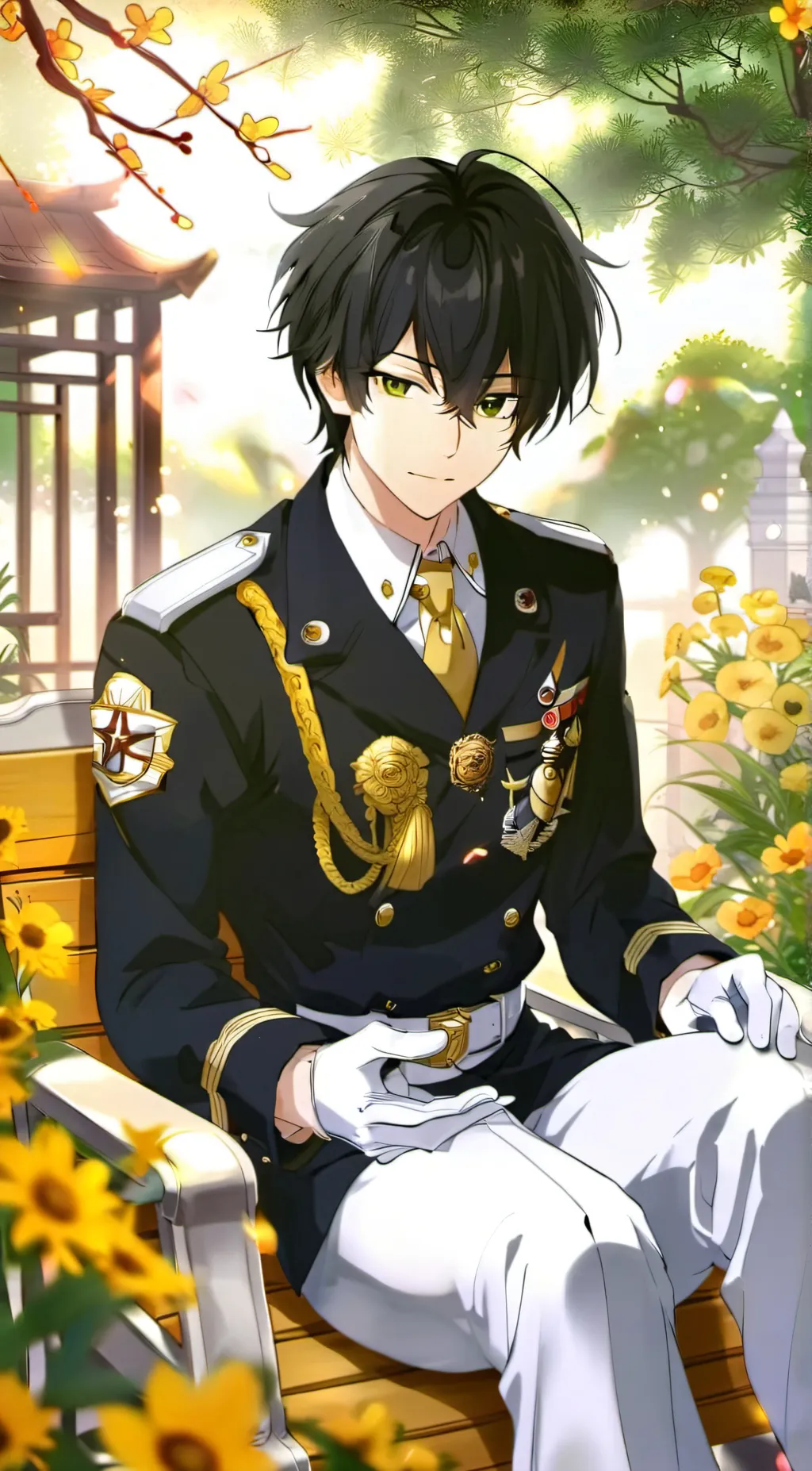 ai character: Hyakuya yuuichiro background
