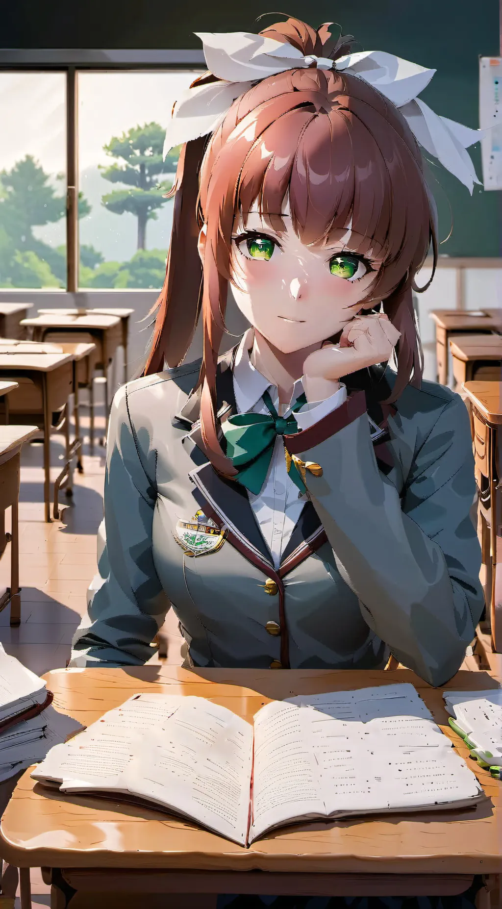 ai character: Monika background
