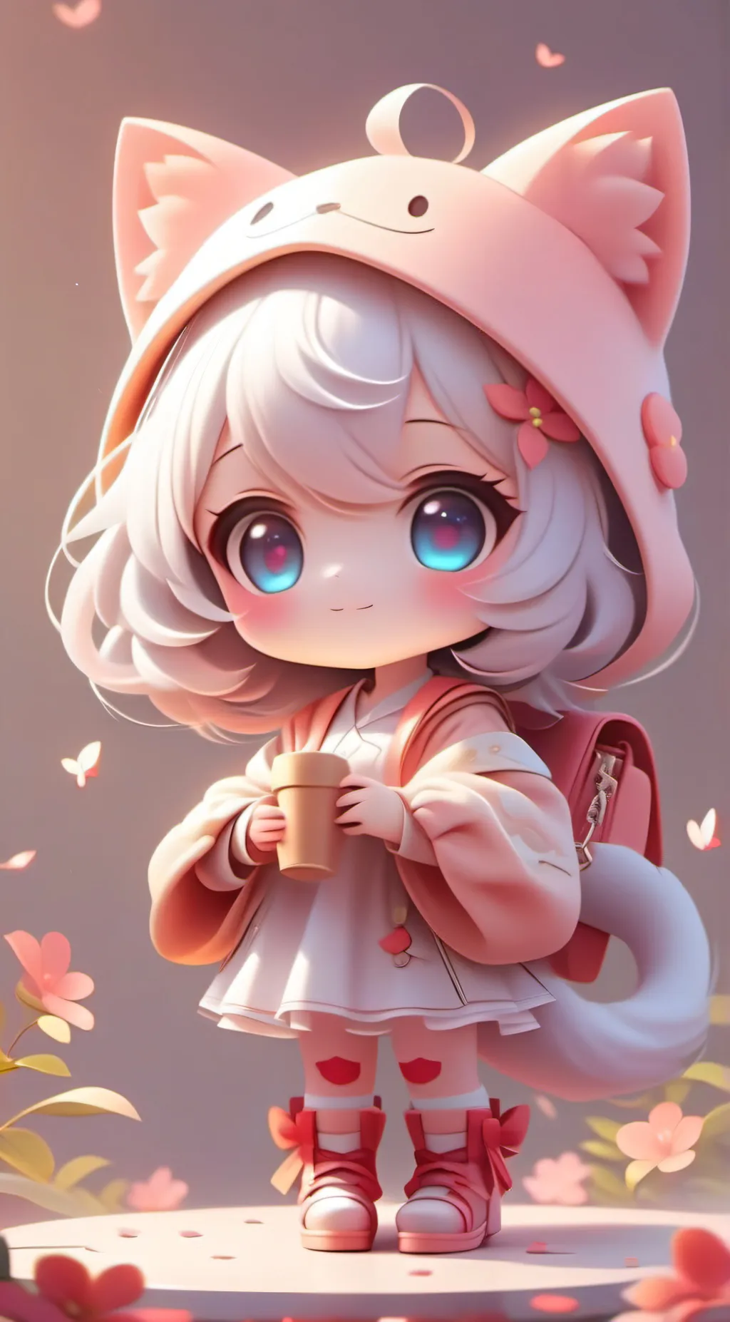 ai character: florist  background