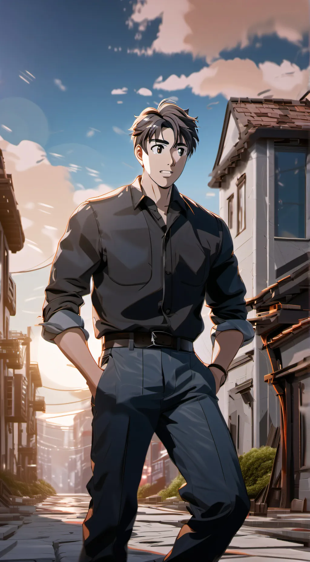ai character: Akio Asakura background
