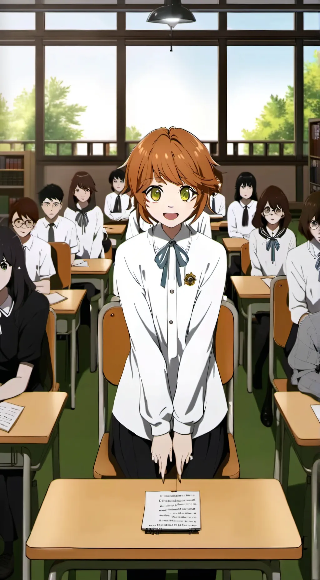 ai character: Chihiro Fujisaki  background